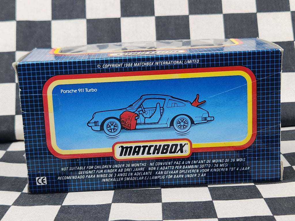 Matchbox Superkings Porsche 911 Turbo Red 1988 Boxed