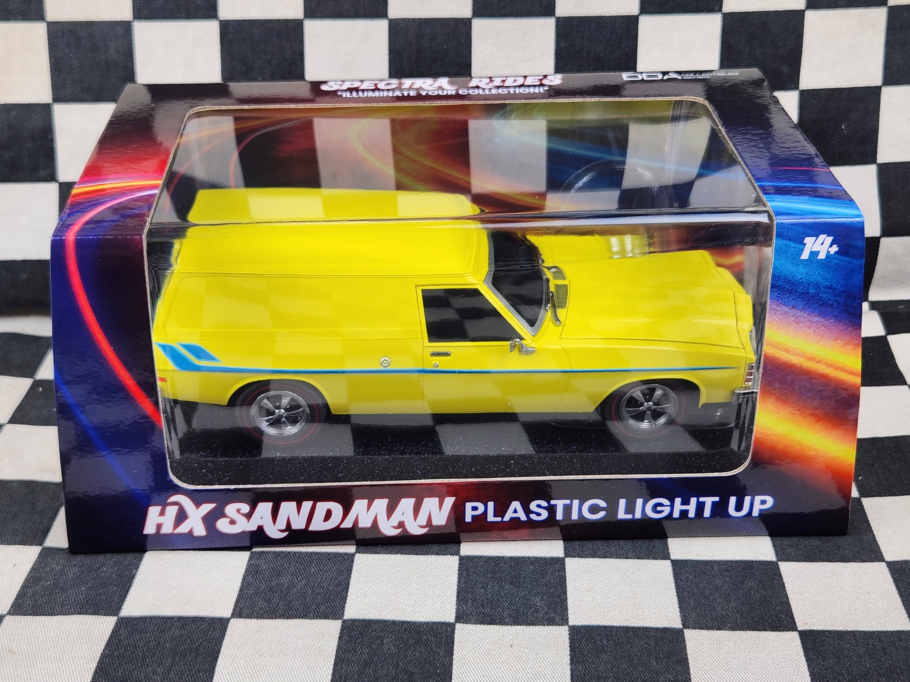 DDA Spectra Rides Plastic Light up Holden HX Sandman