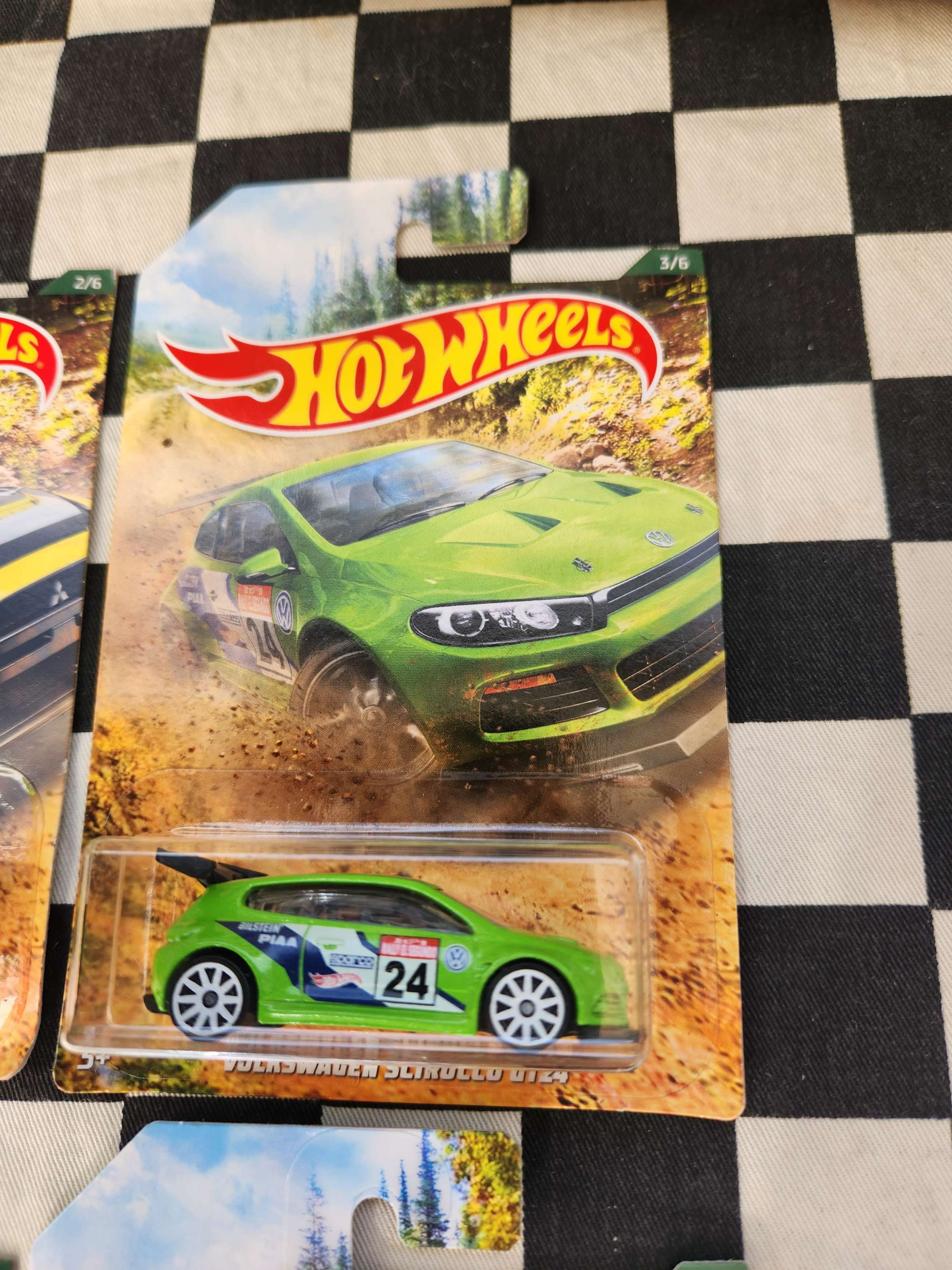 Hot Wheels Road Rally Set of 6 Wrx Focus Mini Cooper VW Lancer Evo Ford Escort