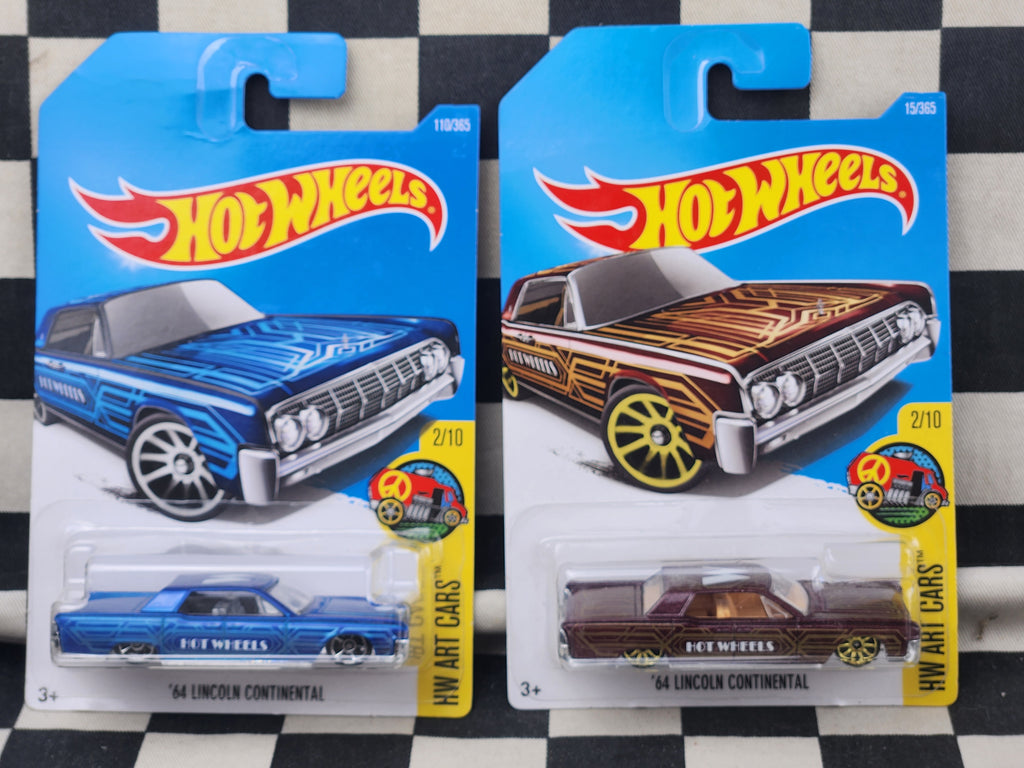 Hot Wheels 2016 Art Cars 64 Lincoln Continental Your Choice of
