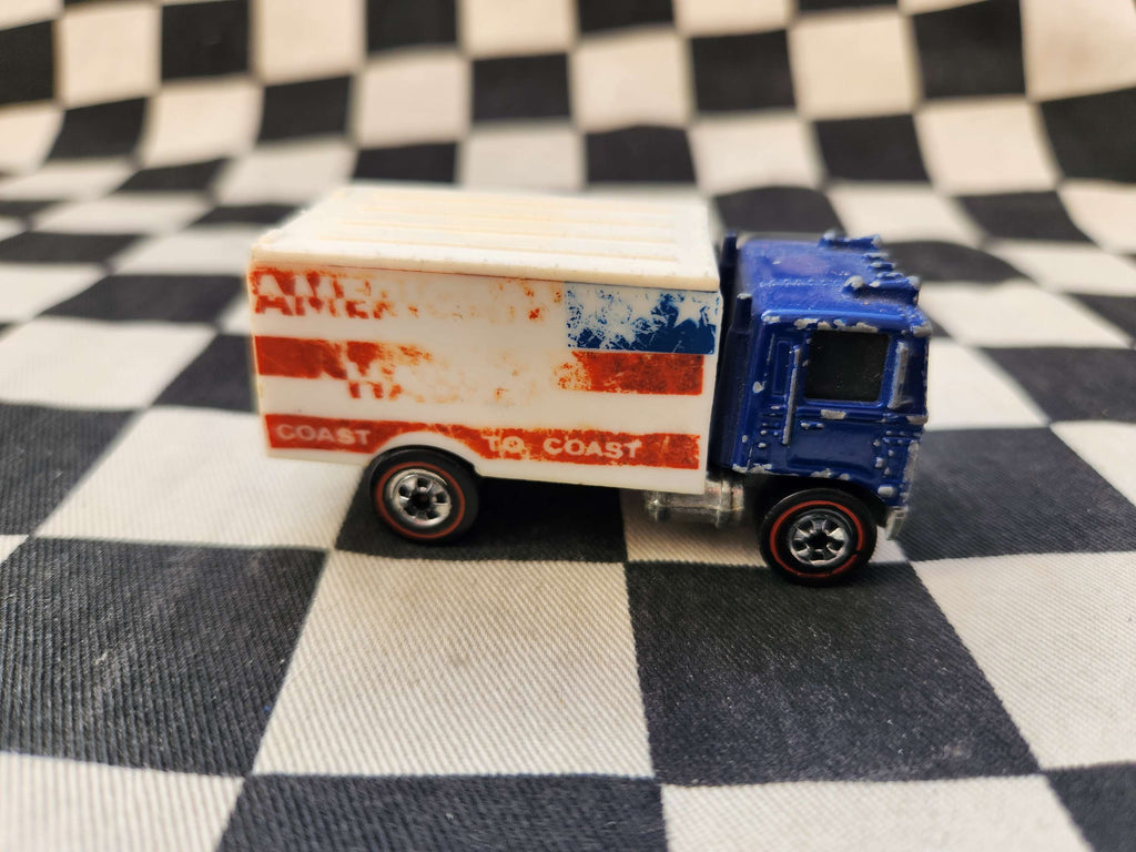 Vintage Loose Hot Wheels Redline American Hauler Truck Blue Enamel