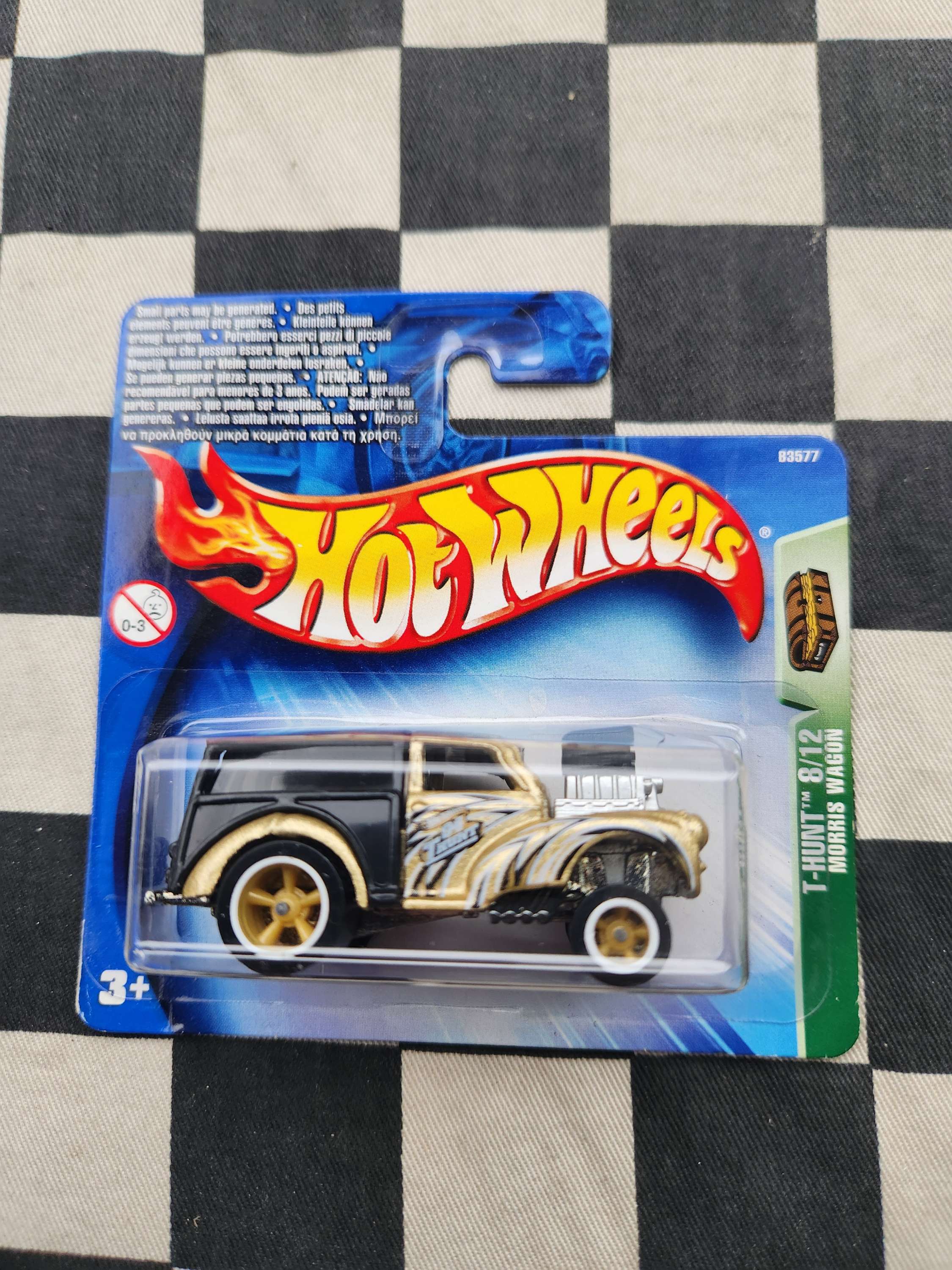 Hot Wheels 2004 TREASURE HUNT Morris Wagon Gasser Gold Short Card VHTF