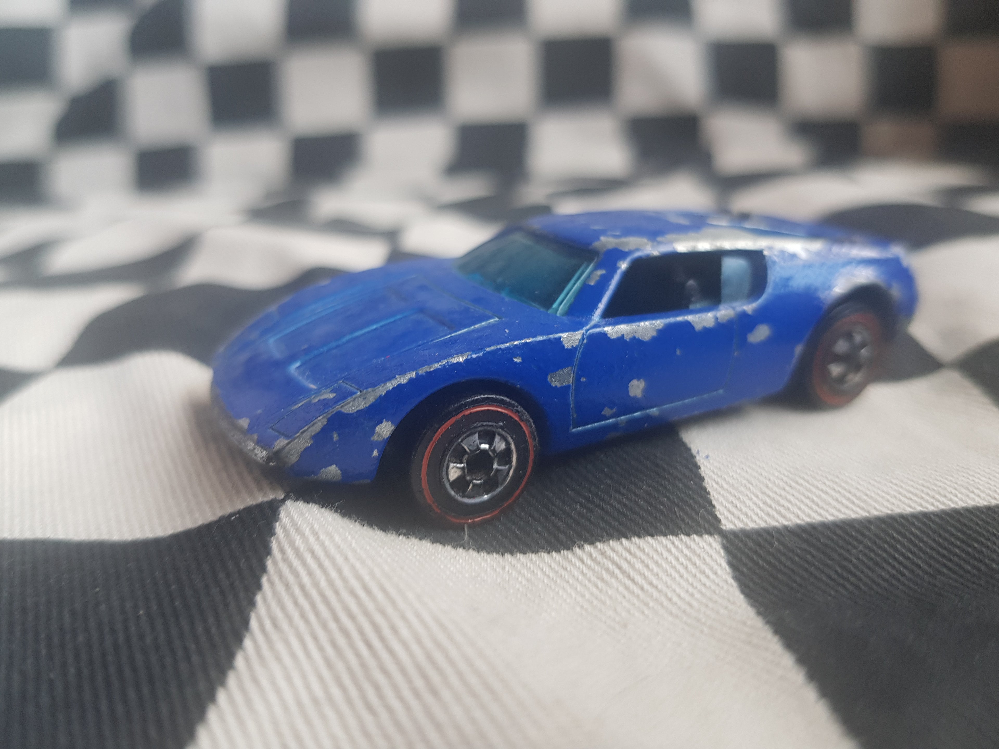 Vintage Hot Wheels Redline Xploder Blue Enamel HK