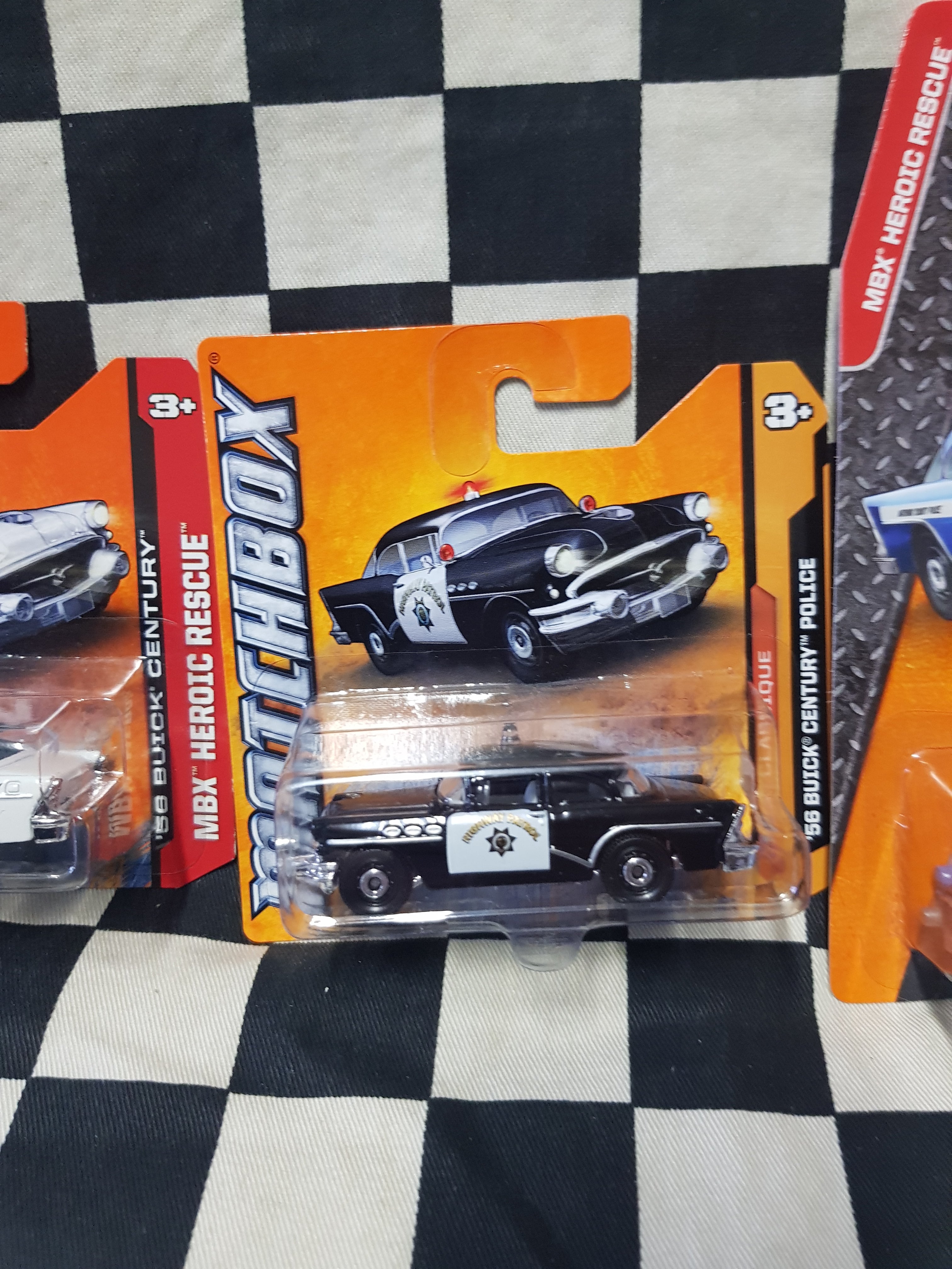 Matchbox 56 Buick Century Police Car Choice of Colours/Cards