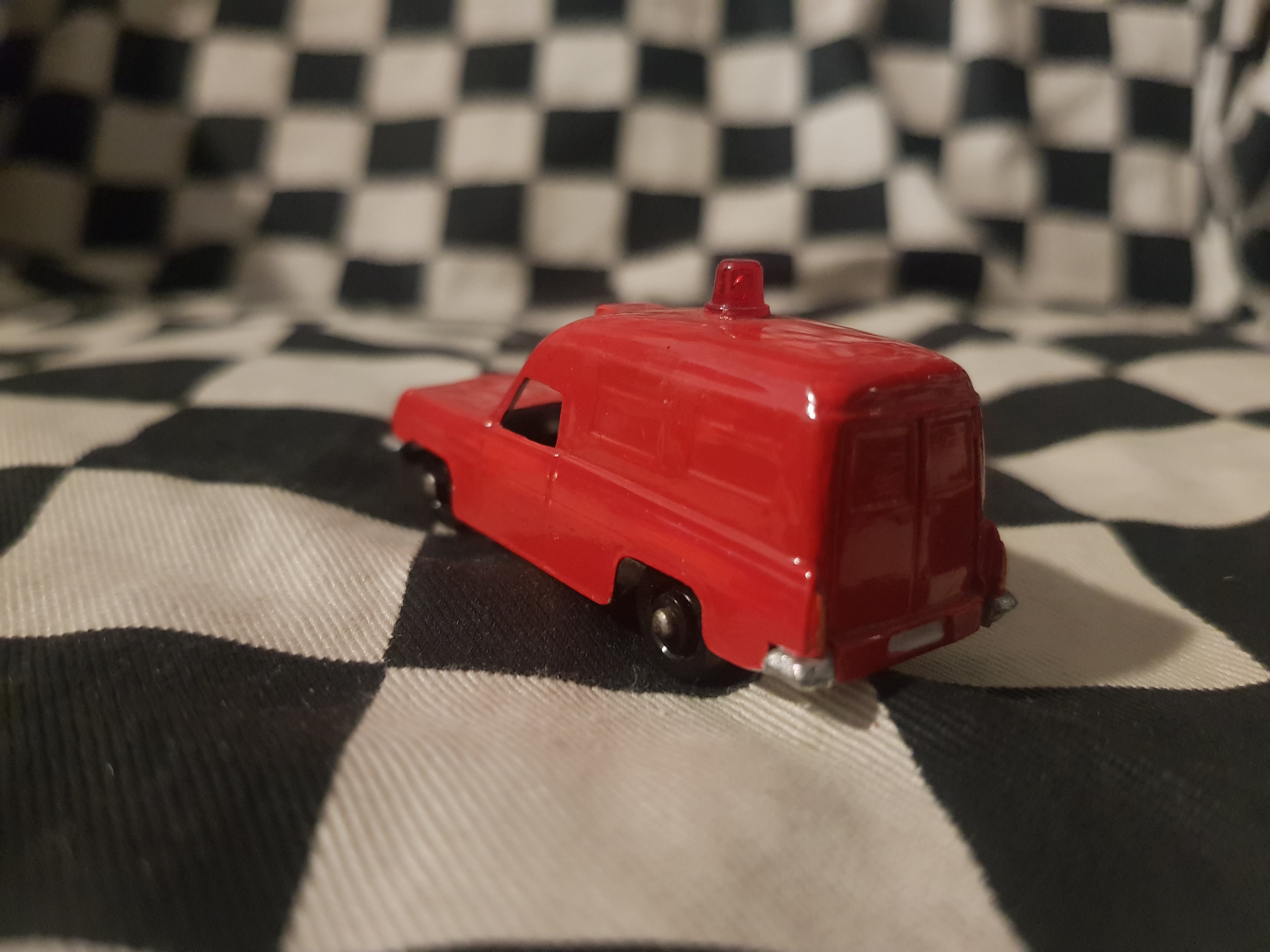 Vintage Loose Fun Ho Holden HR Panel Van Fire Chief Repainted