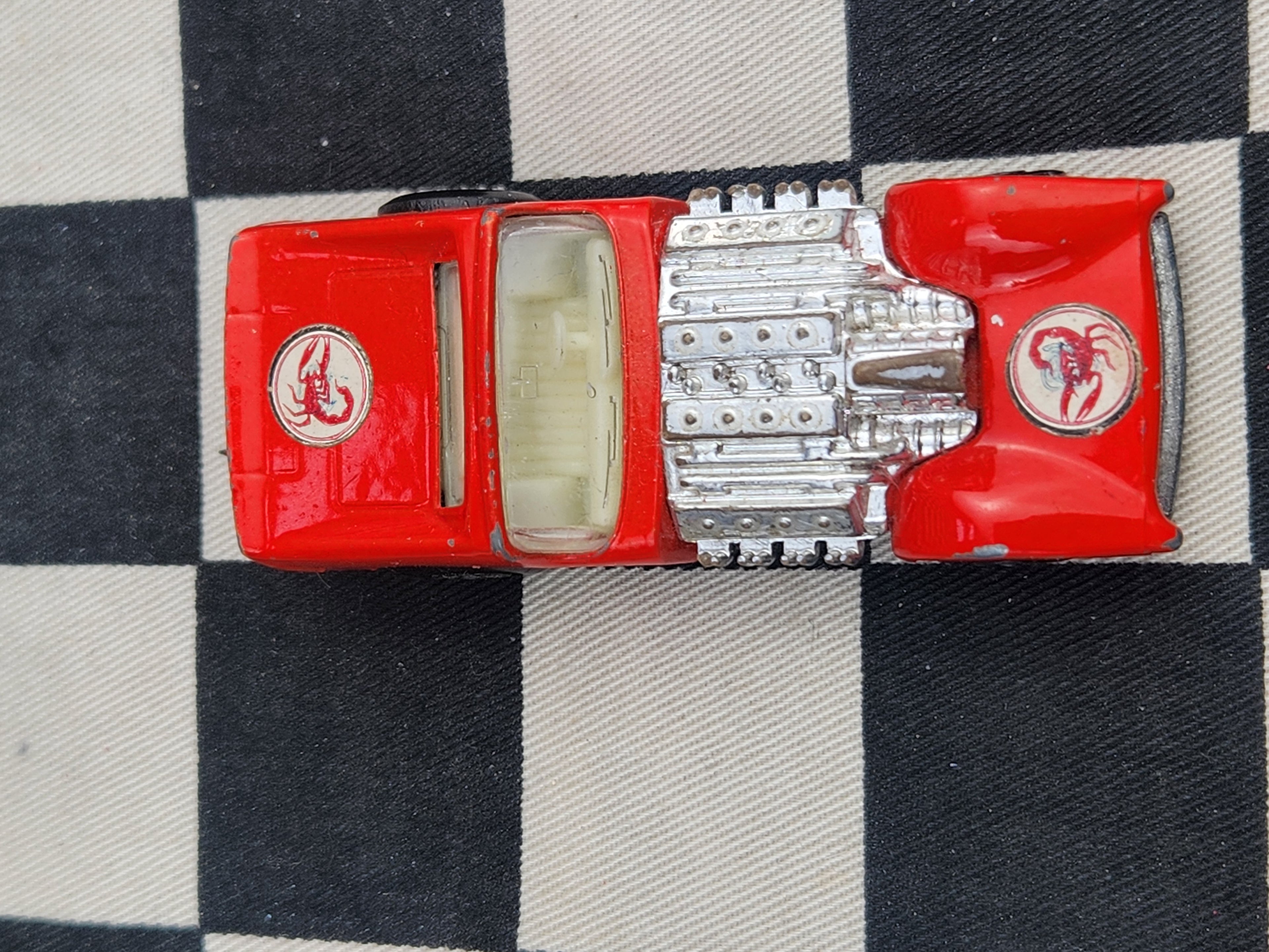 Vintage Loose Matchbox Road Dragster SCORPION DECAL VARIATION