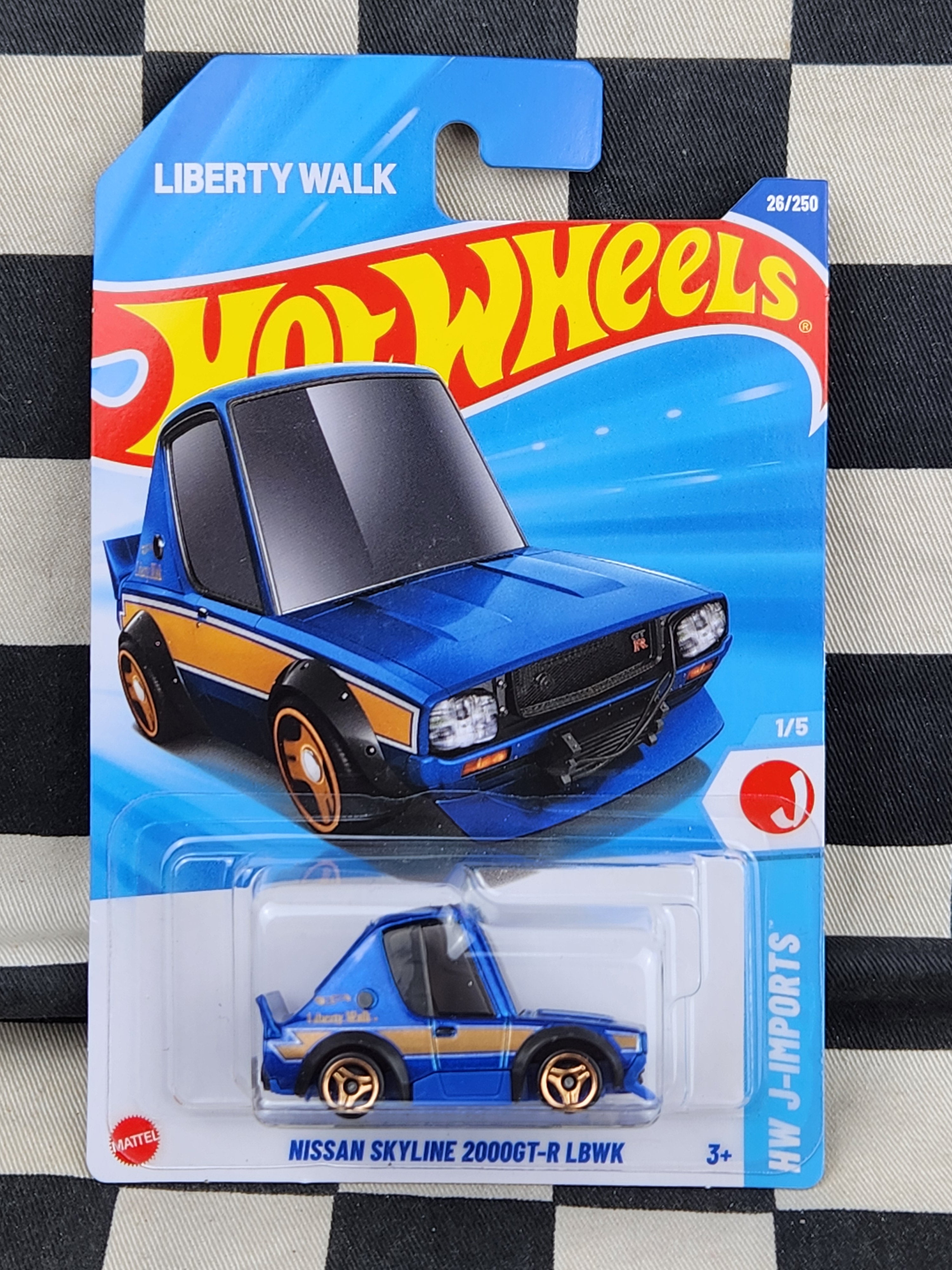 Hot Wheels 2025 J Imports Liberty Walk Nissan Skyline 2000GT-R LBWK Blue