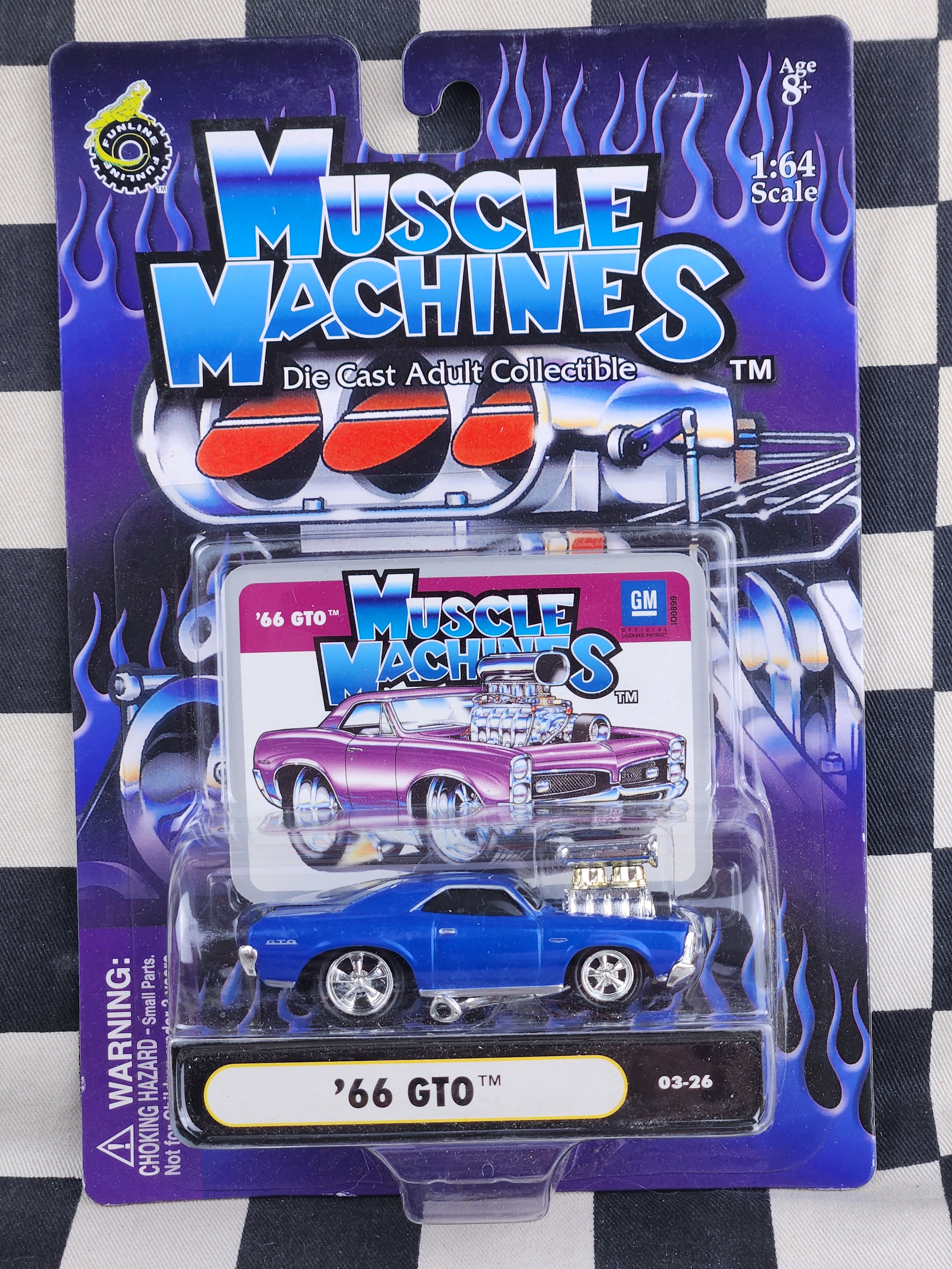 Muscle Machines 66 Pontiac GTO Blue
