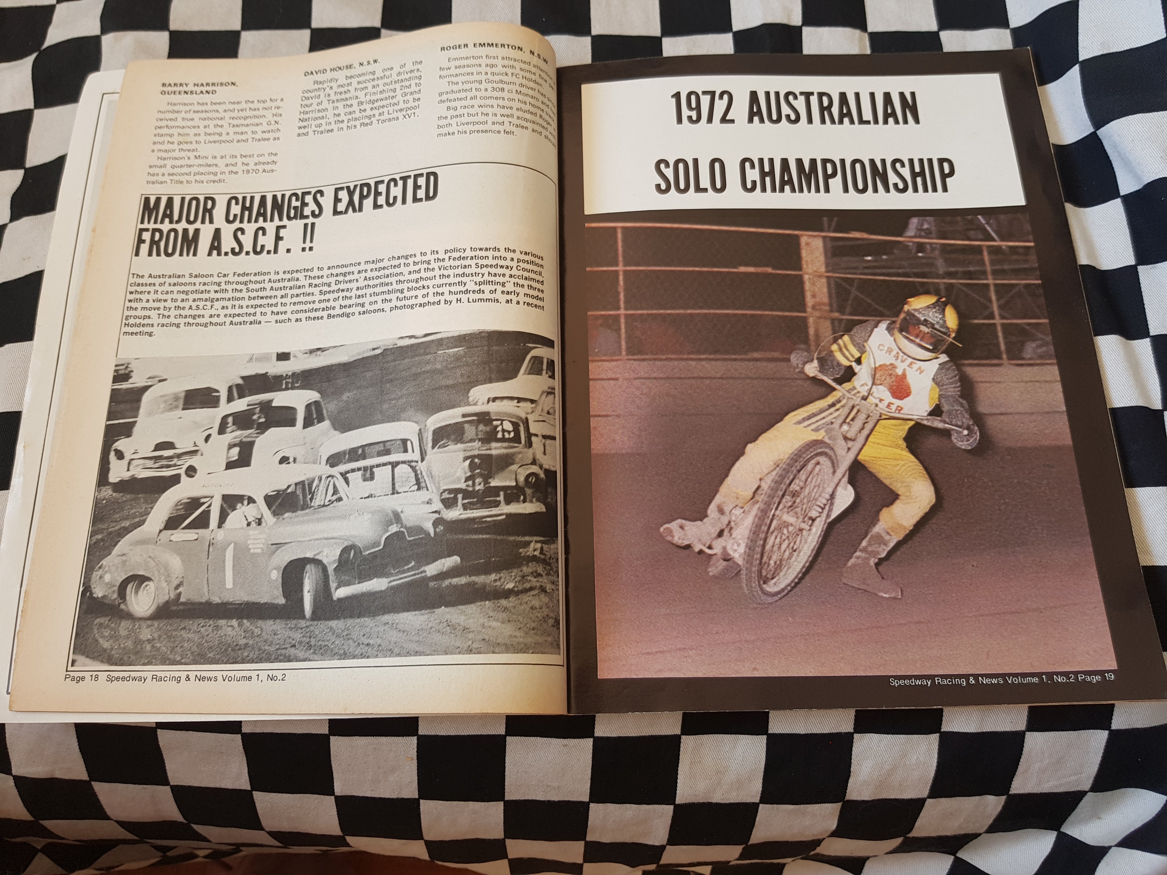 Speedway Racing News Vol 1 #2 Aust & NZ