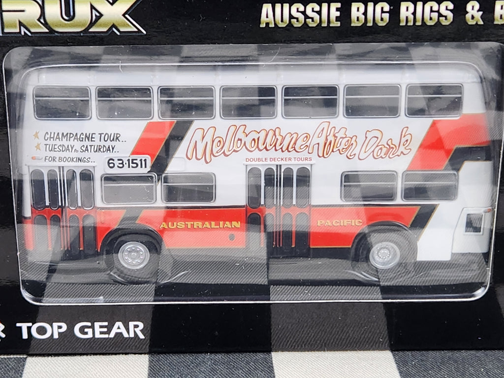 TRAX TRUX 1:76 Leyland Atlantean Double Decker Coach Bus Melbourne After Dark