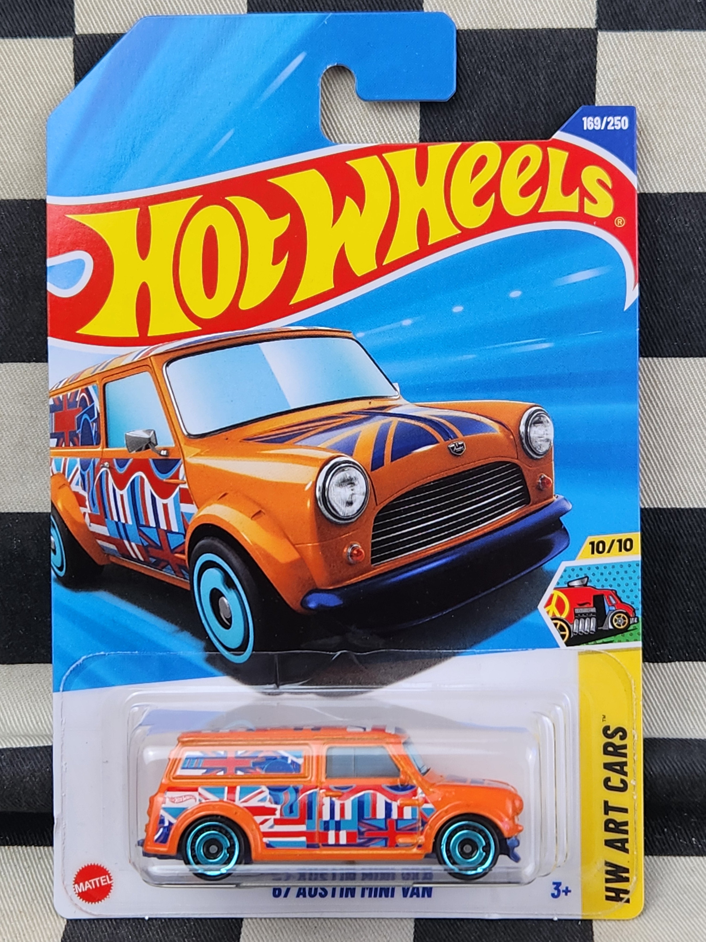 Hot Wheels 2025 Art Cars 67 Austin Mini Van Orange