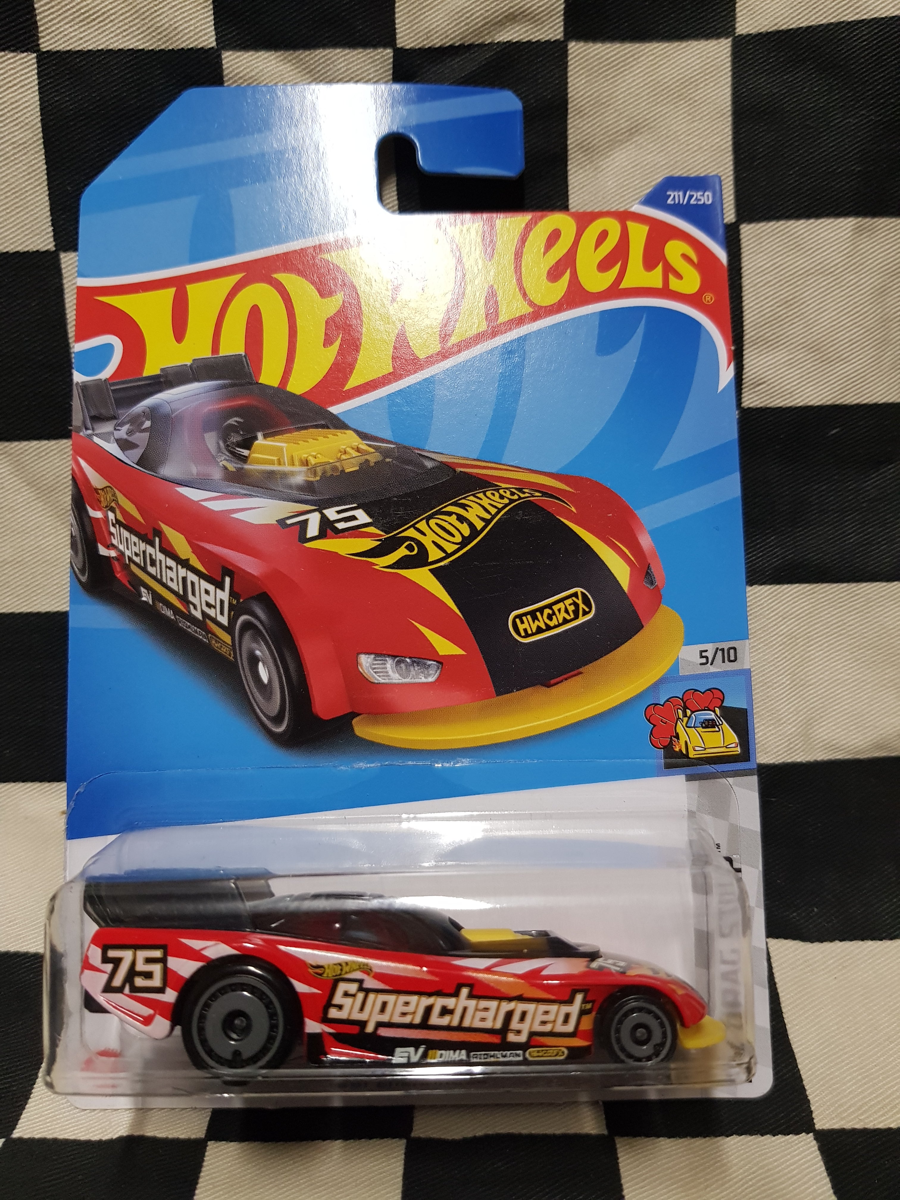 Hot Wheels 2022 Drag Strip Supercharged Funny Car Red Black Drag
