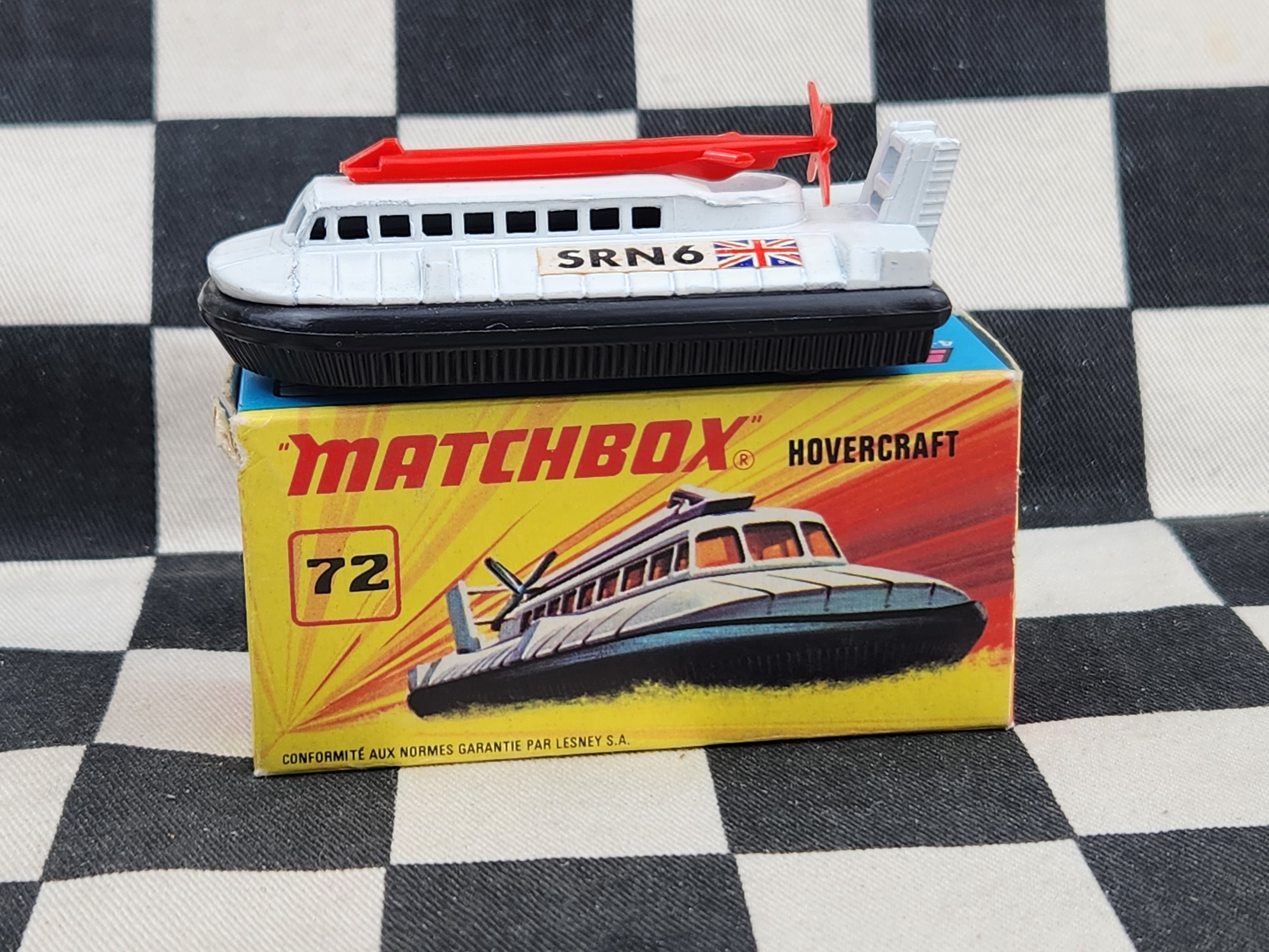 Vintage Matchbox Superfast Hovercraft in Original Box