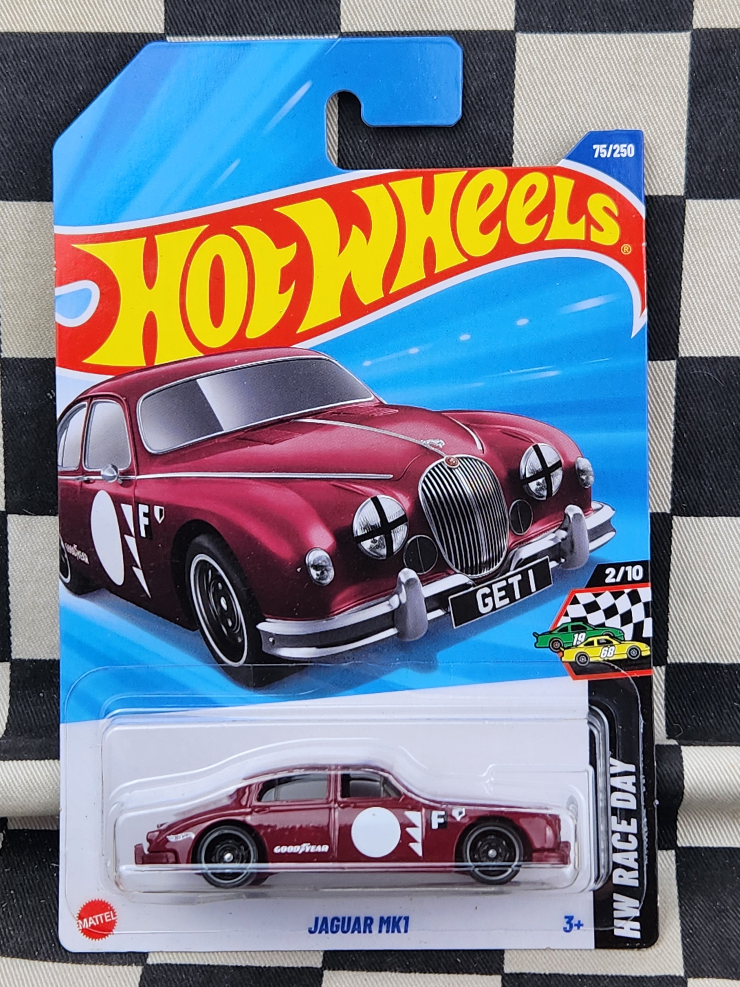 Hot Wheels 2025 Race Day Jaguar MK1 Maroon