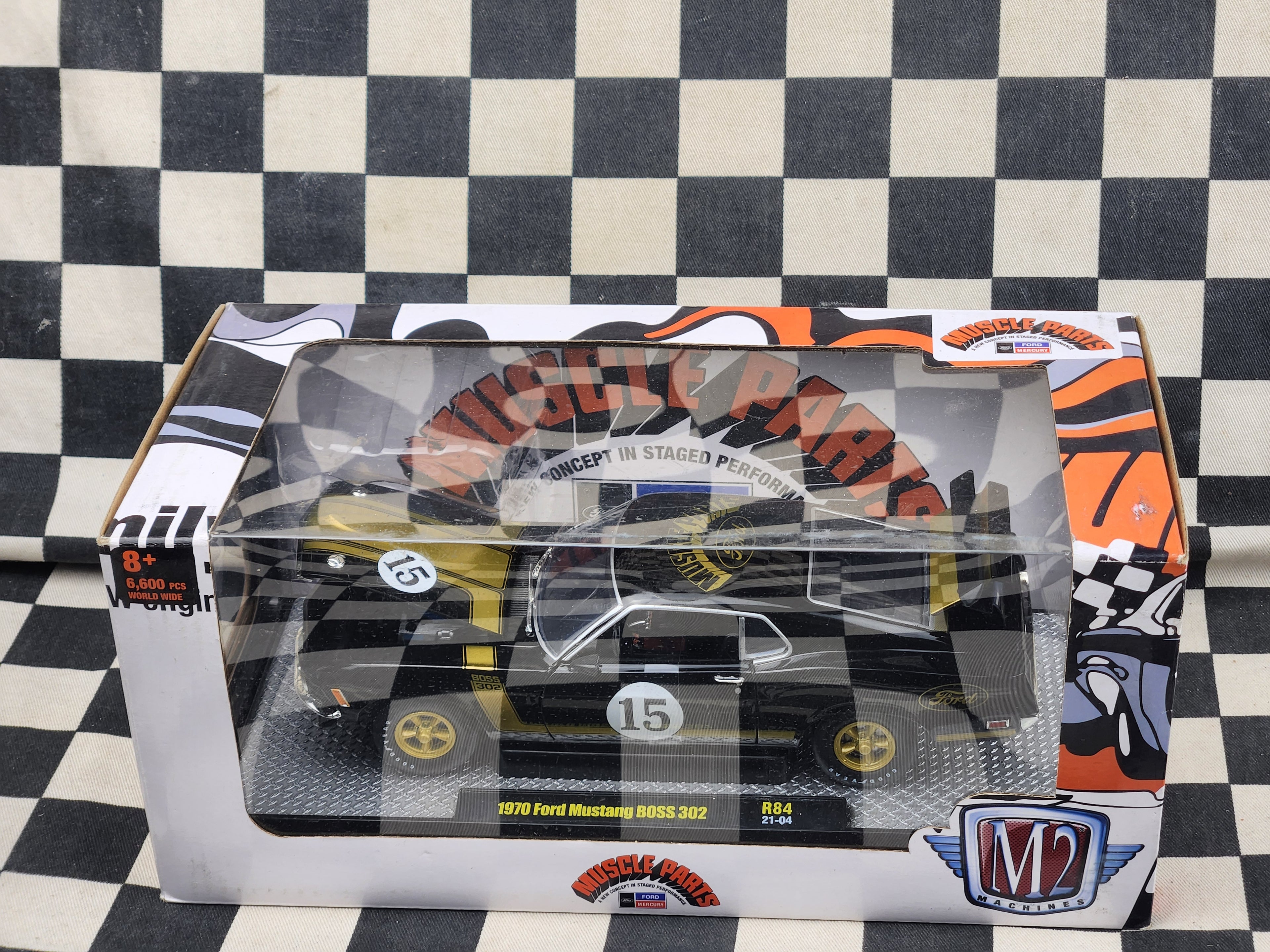 M2 Machines 1/24 1970 Ford Mustang Boss 302 Ford Muscle Parts