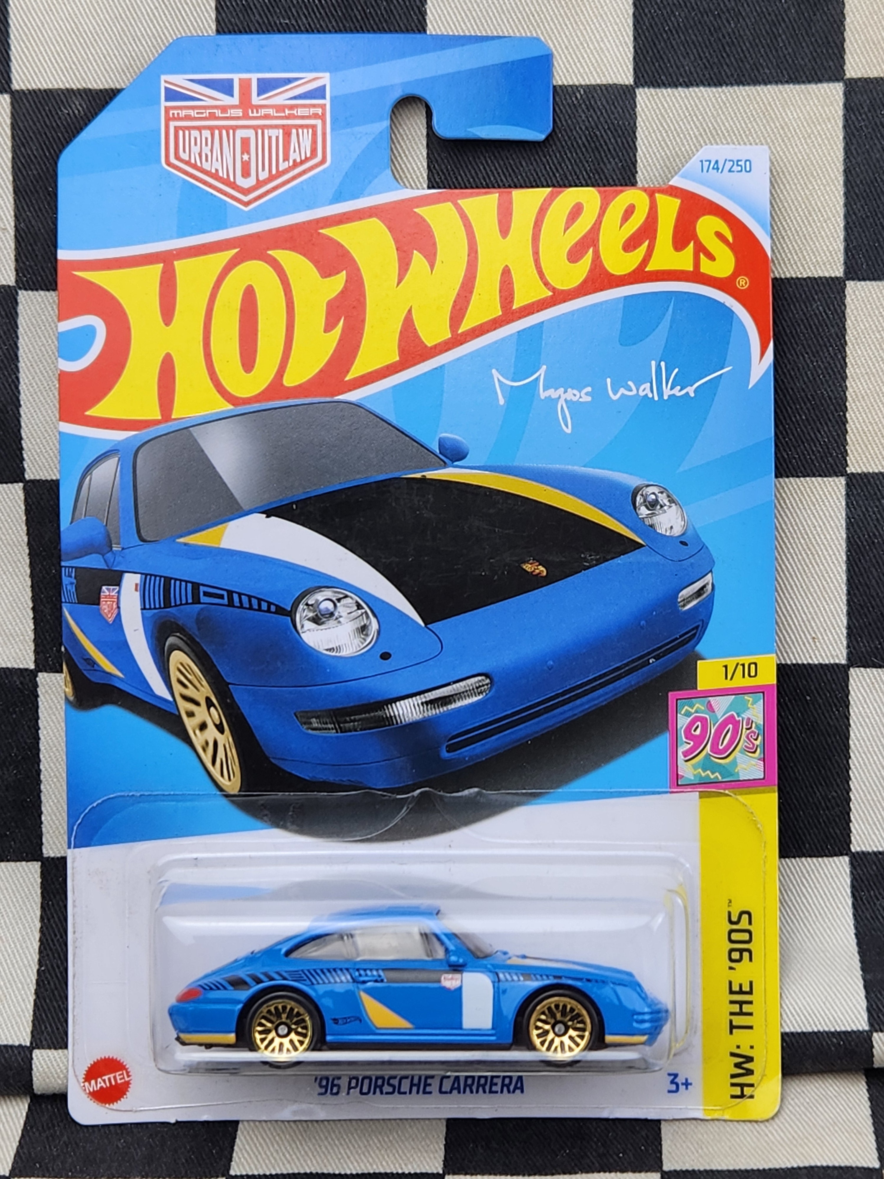 Hot Wheels 2024 The 90's Magnus Walker Urban Outlaw 96 Porsche Carrera Blue