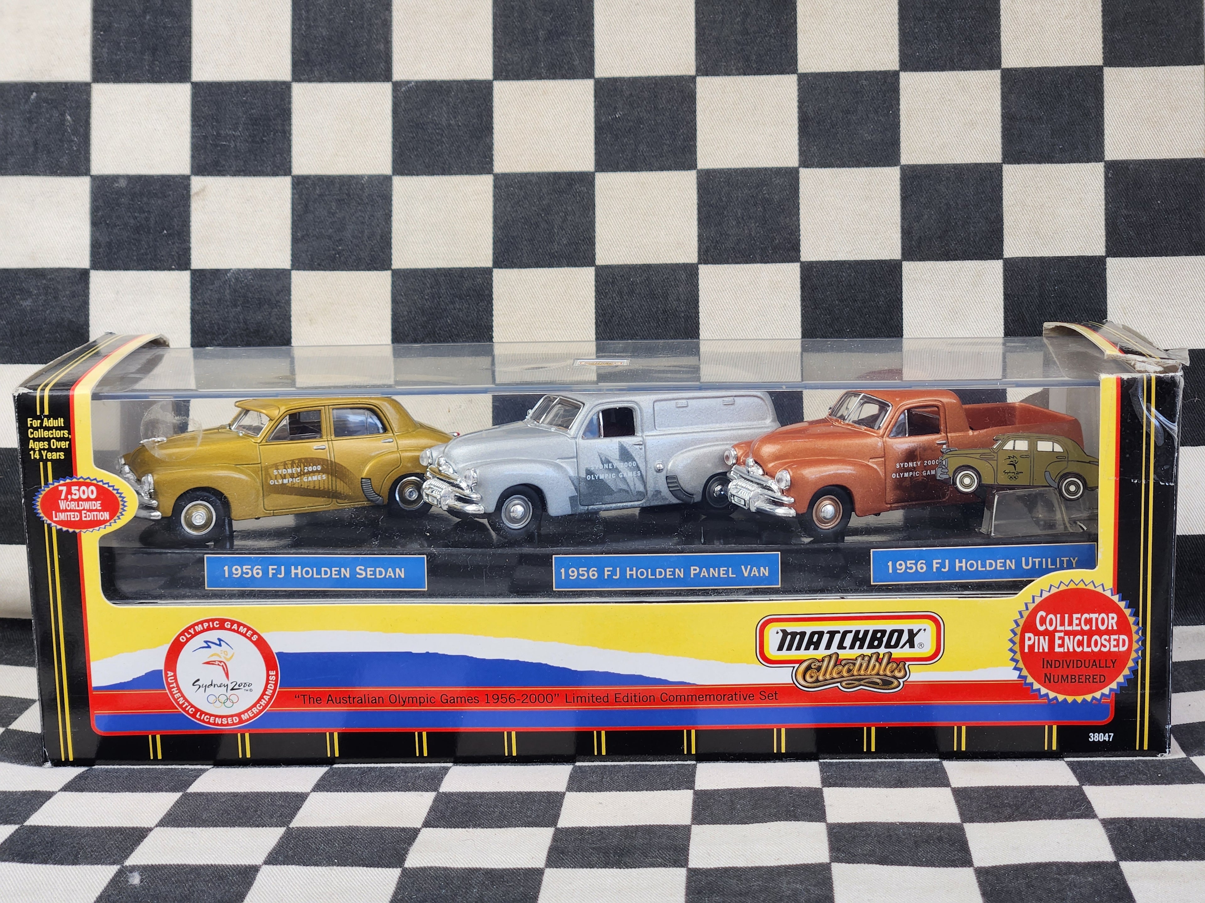Matchbox 1/43  Sydney 2000 Olympics FJ Holden Set 3 Ute Van Sedan
