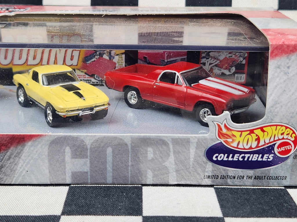 Hot Wheels Collectibles Popular Hot Rodding Box Set Camaro Corvette El Camino