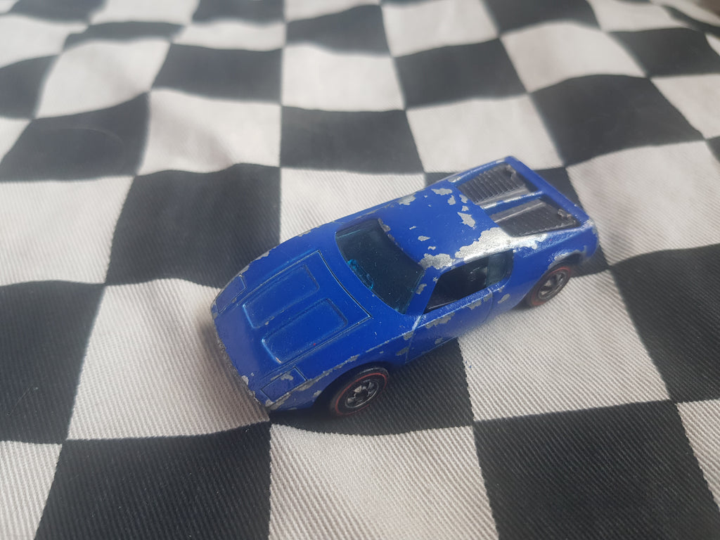 Vintage Hot Wheels Redline Xploder Blue Enamel HK