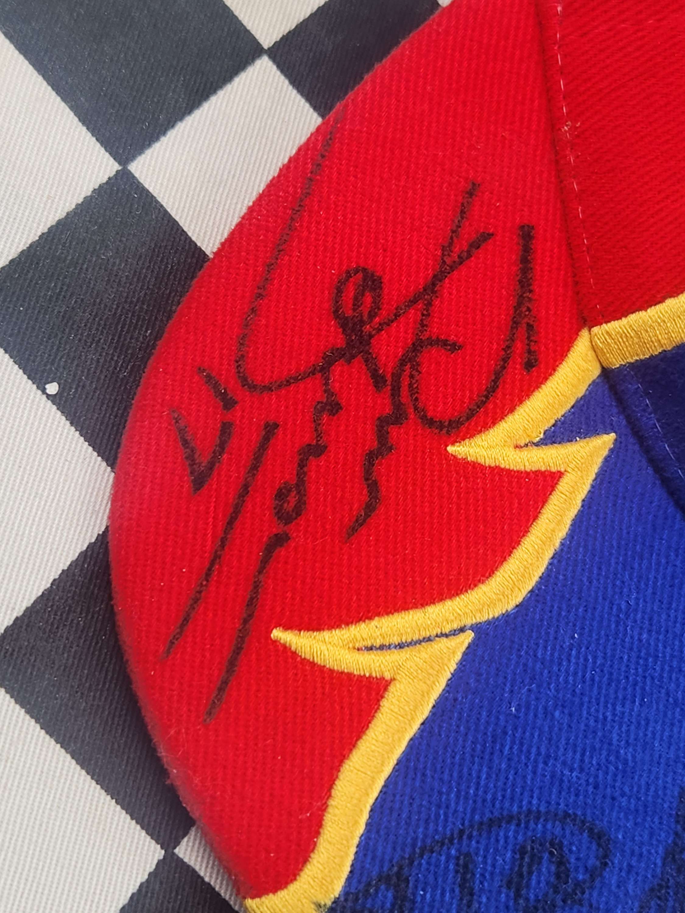 Vintage Shell Helix Racing Dick Johnson Paul Radisich Cap Signed By 3 Drivers