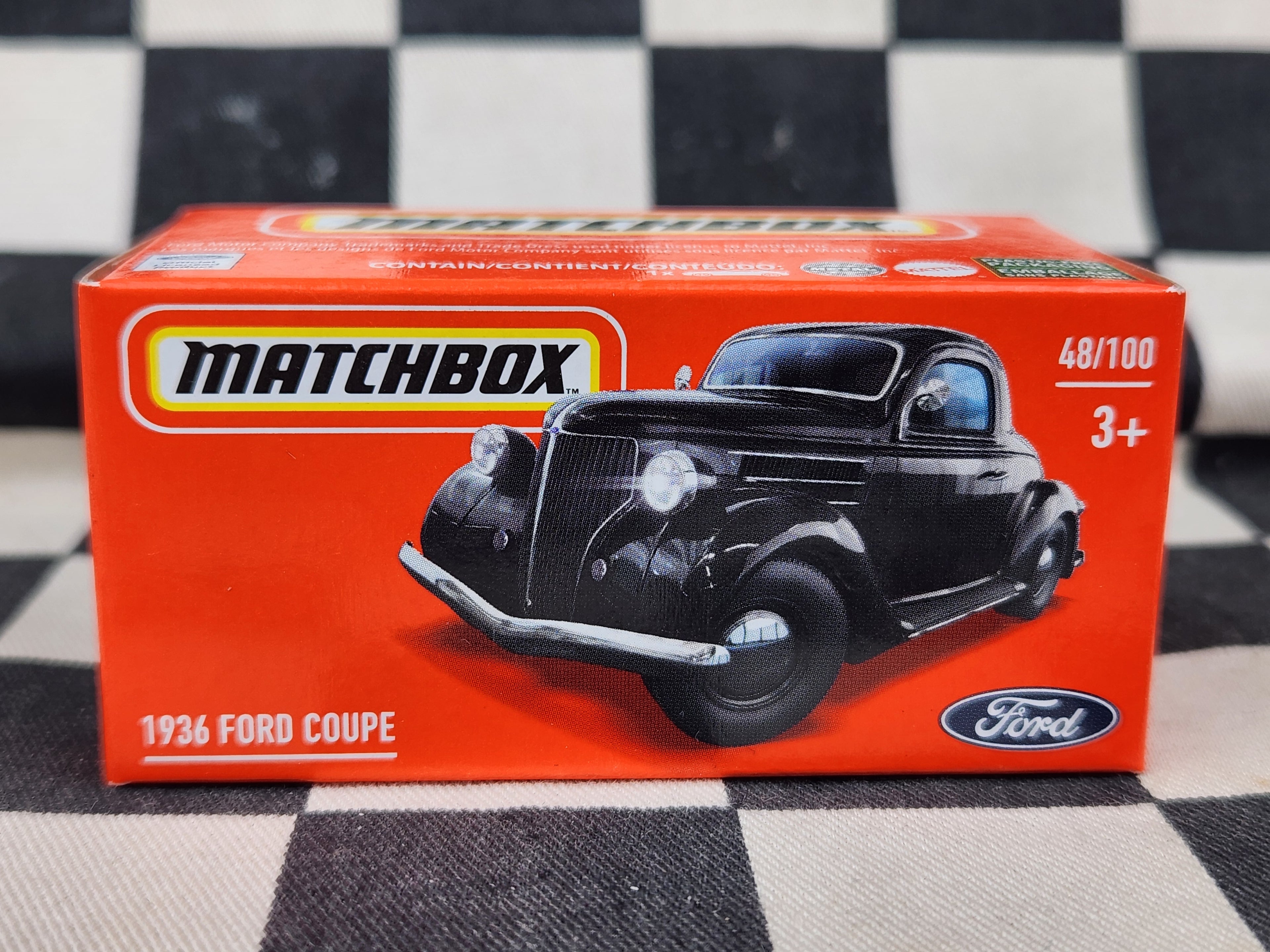 Matchbox Power Grab 1936 Ford Coupe Black