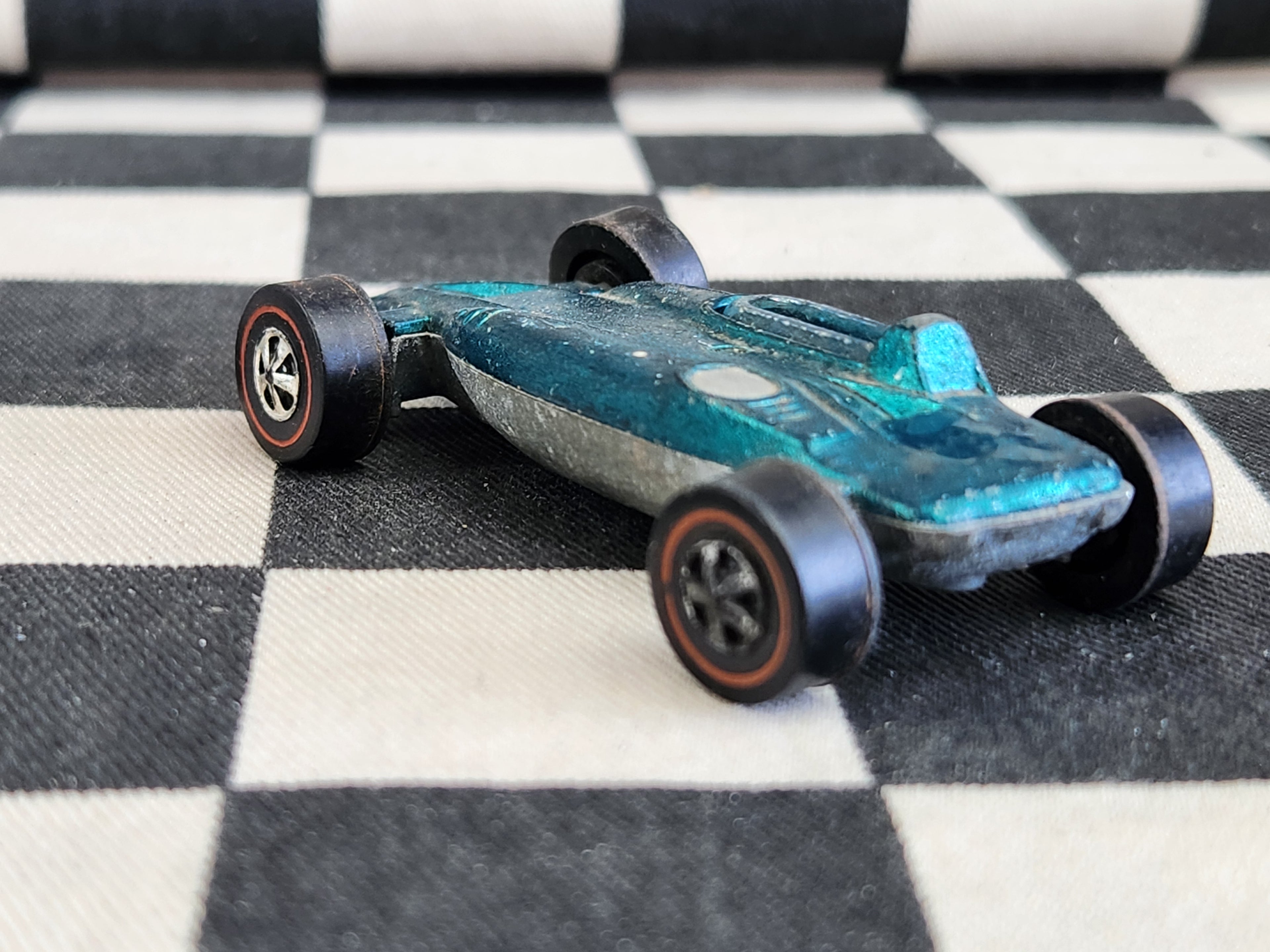 Vintage Loose Hot Wheels Redline Shelby Turbine Teal Spectraflame HK