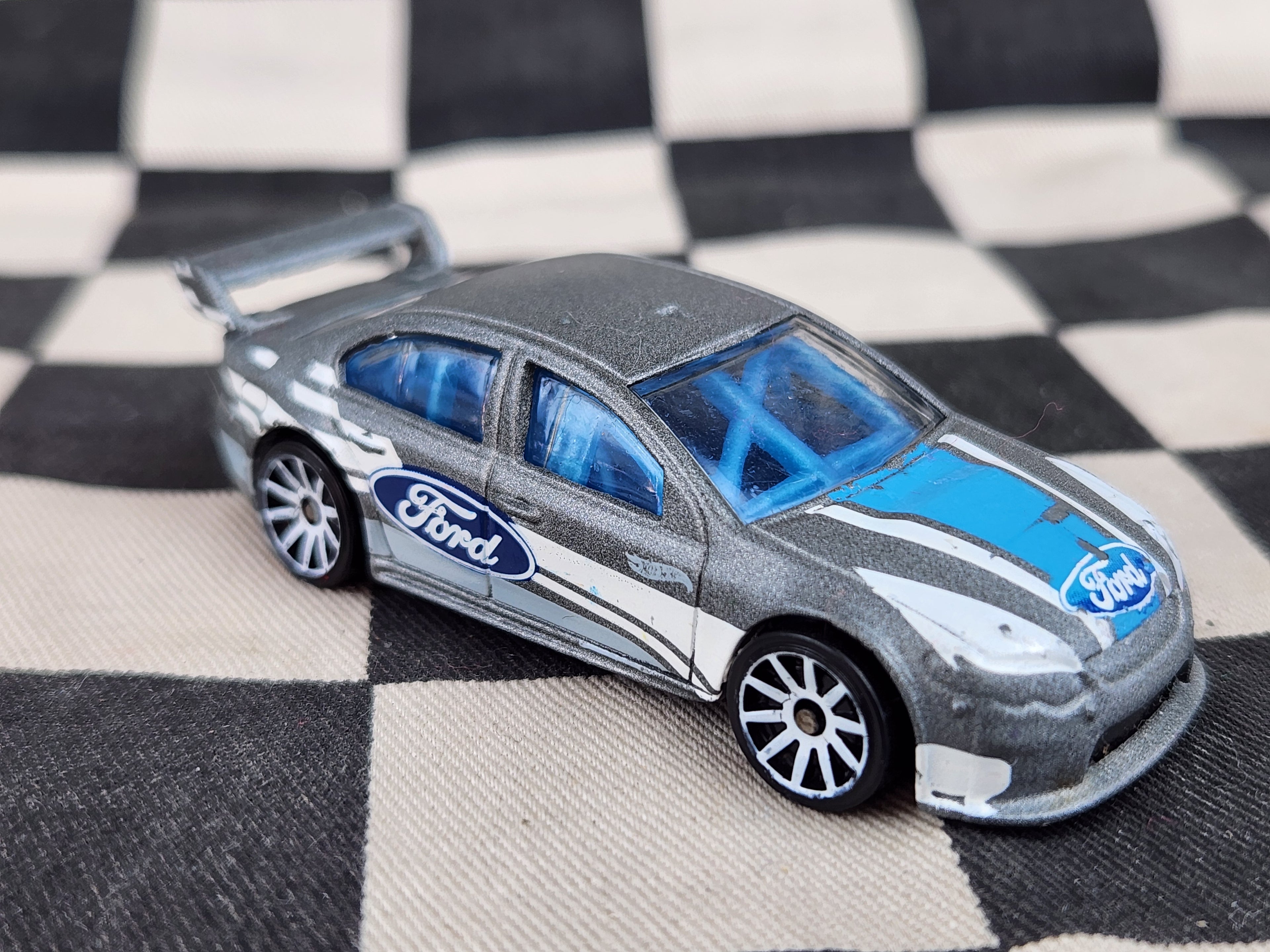 Loose Hot Wheels Ford FG Falcon Race Car Silver Grey