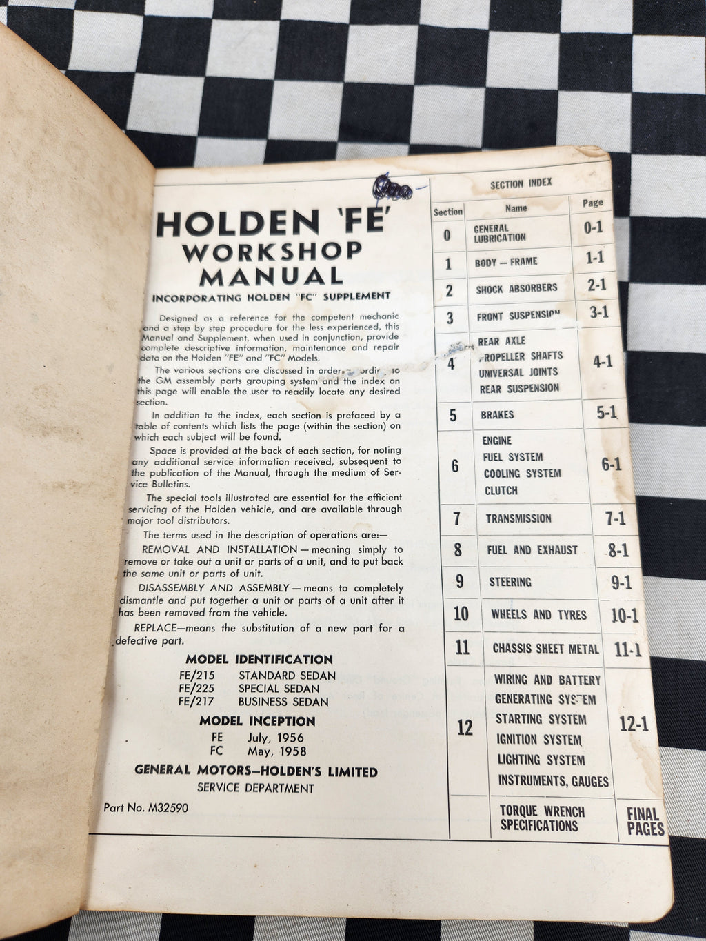 Holden FE FC Factory Workshop Manual Nasco