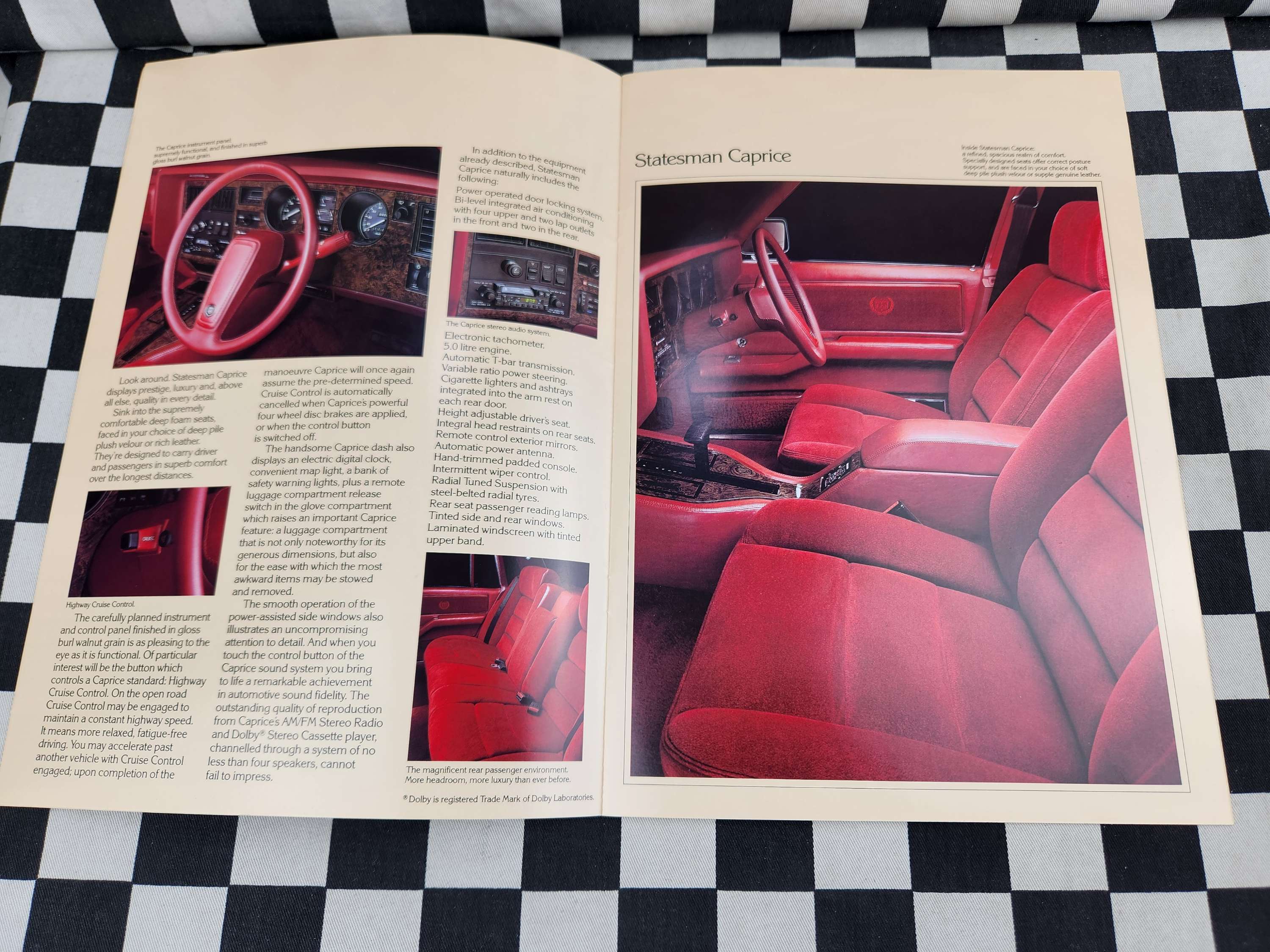 Genuine Holden WB Statesman DeVille & Caprice Sales Brochure