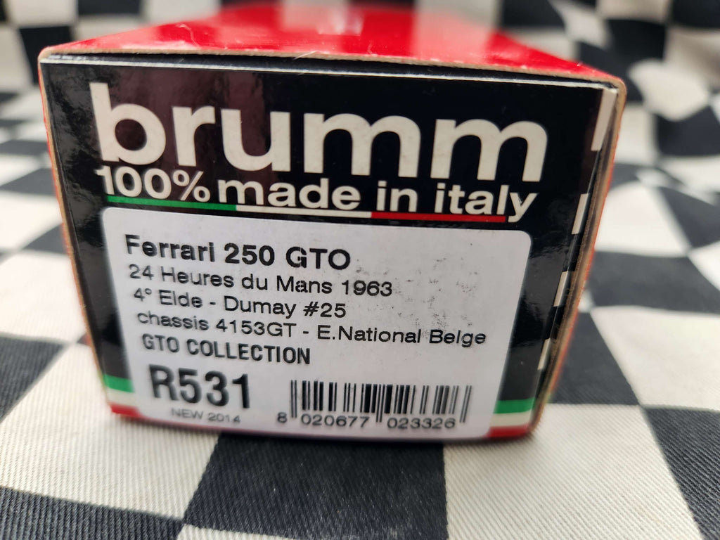 Brumm 1/43 Ferrari 250 GTO 24 Hour Le Mans 1963 Elde Dumay #25