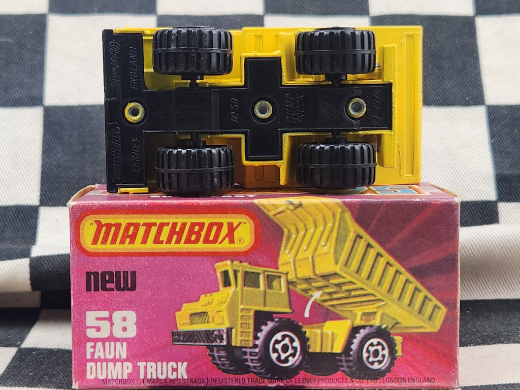 Vintage 1978 Matchbox Faun Dump Truck in Original Box