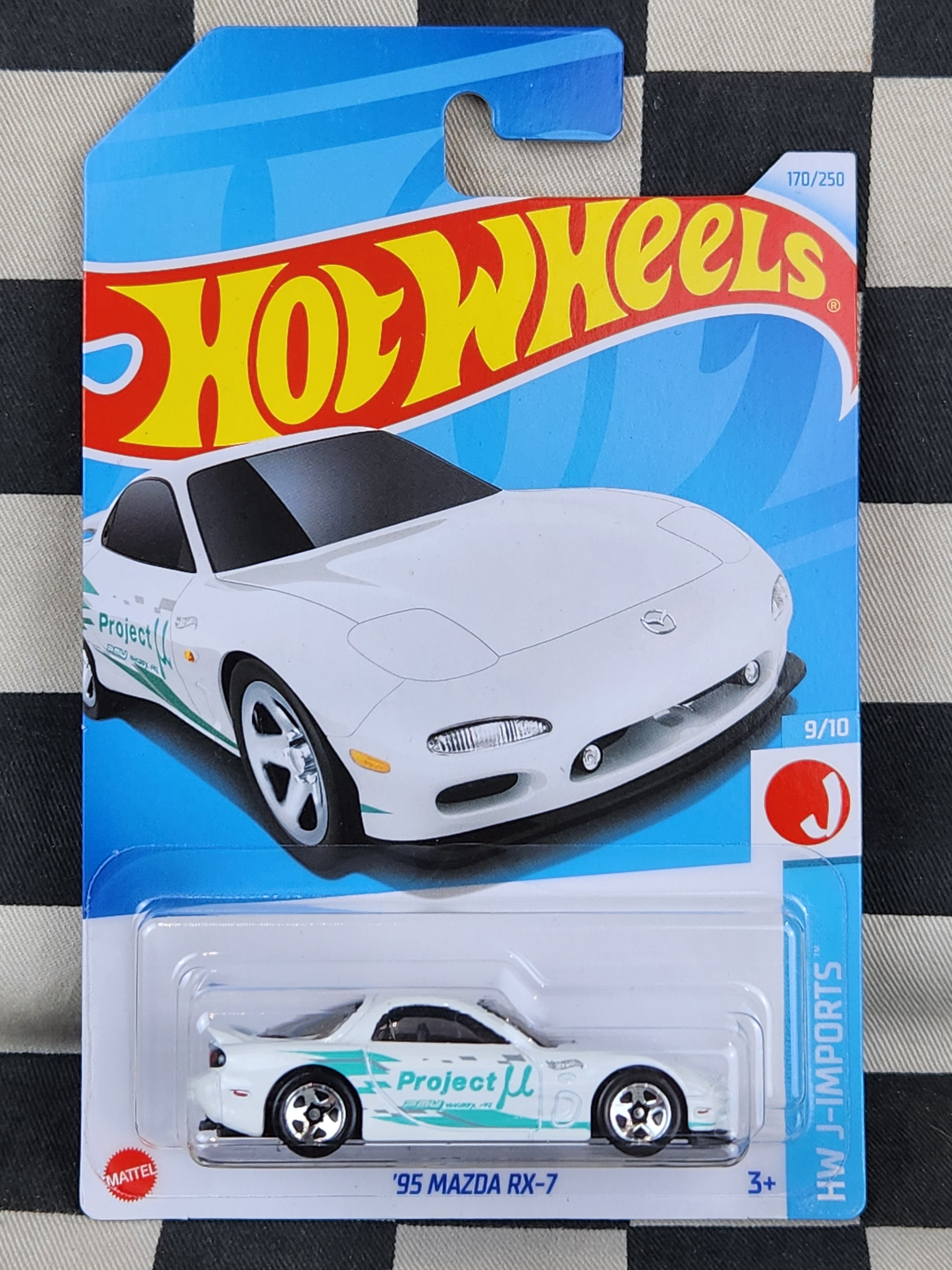 Hot Wheels 2024 J Imports 95 Mazda RX7 White