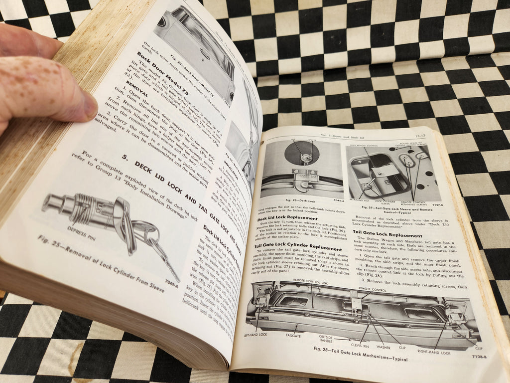 Genuine 1958 Ford Workshop Manual Passenger Car Customline Mainline Ranchwagon
