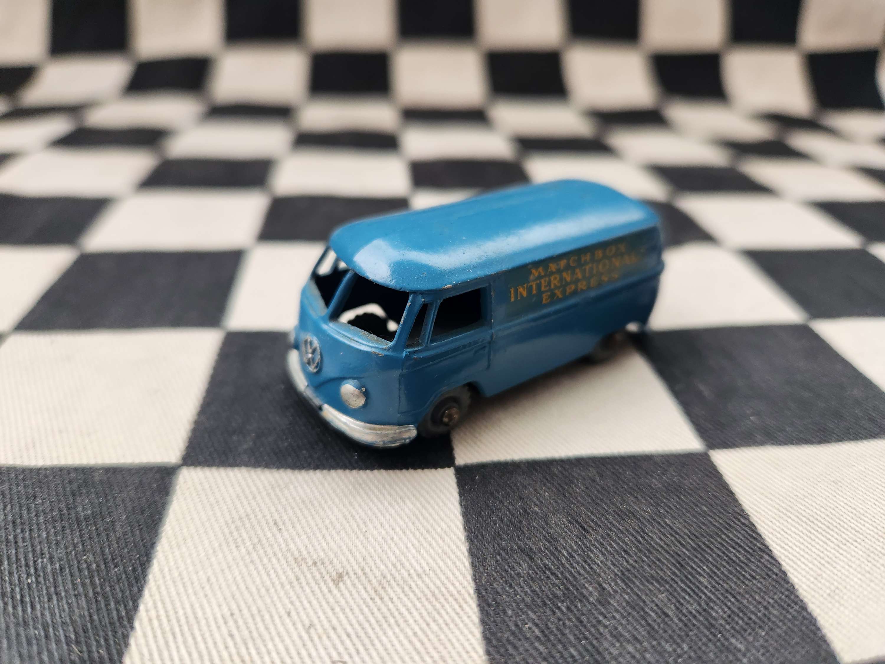 Vintage Loose Lesney Volkswagen Delivery Van Splitty Kombi Grey Wheel Nice!