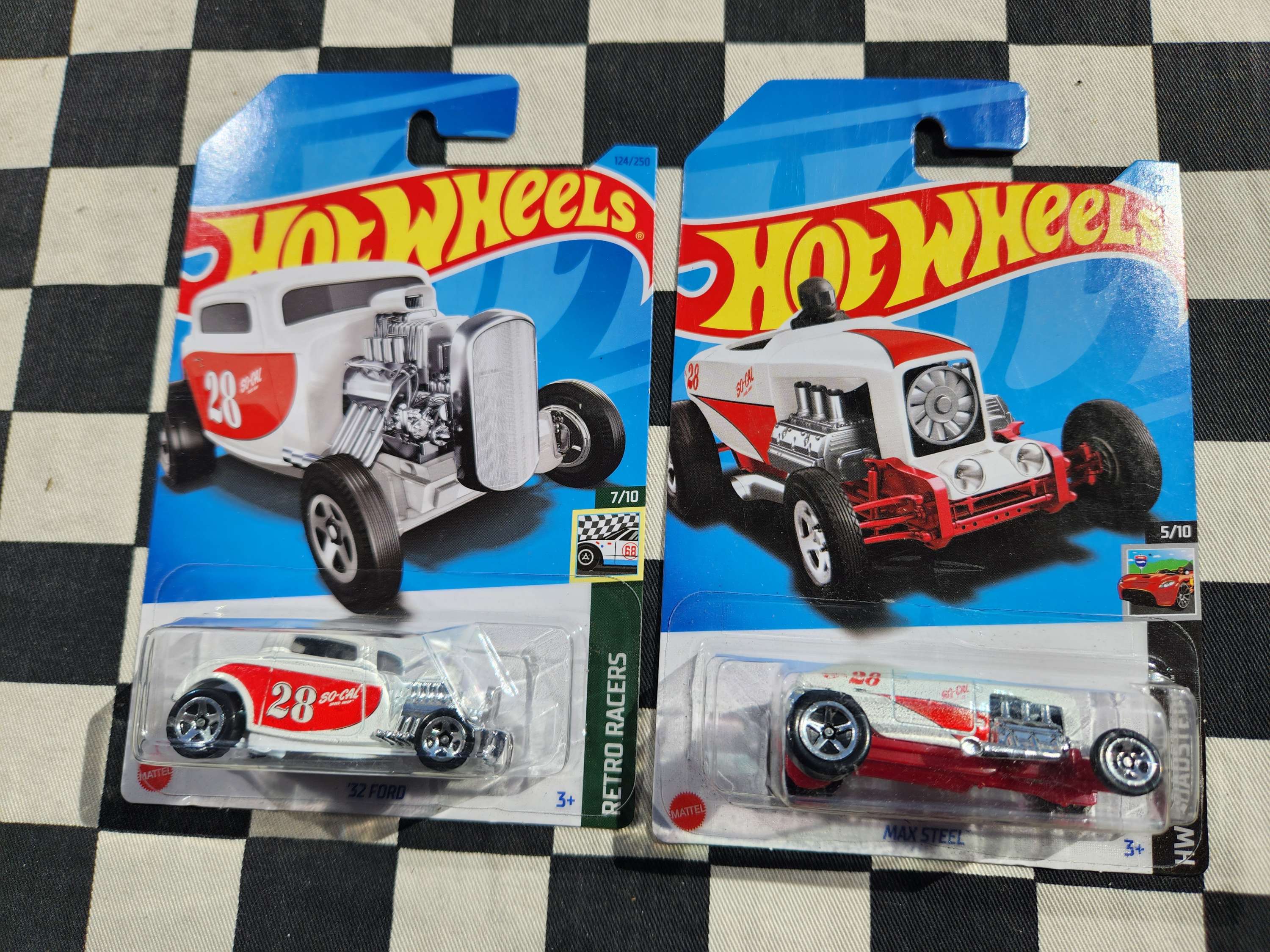 Hot Wheels 2023 SO CAL Hot Rods Max Steel 32 Ford Choice of 2