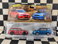 Hot Wheels Premium Twin Pack Mitsubishi Lancer Evo IX Wagon/ Subaru Forester STI