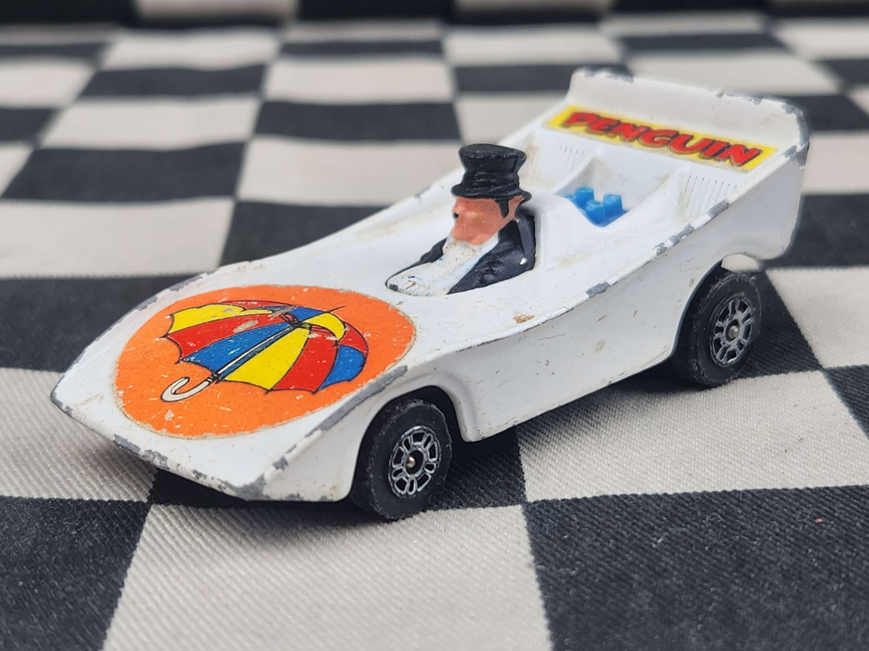 Vintage Loose Corgi The Penguin Racing Car
