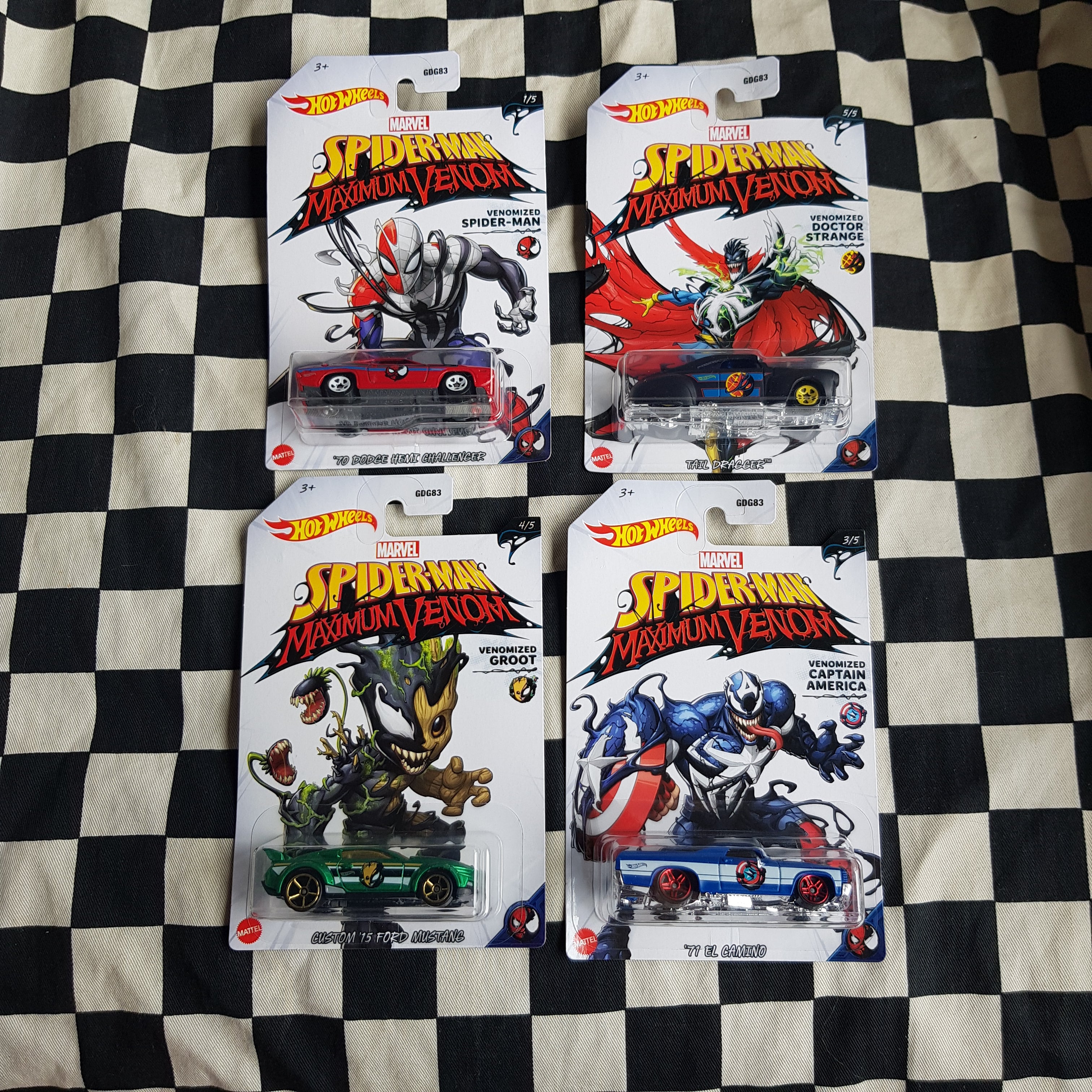 Hot Wheels Spiderman Maximum Venom Choice of 4