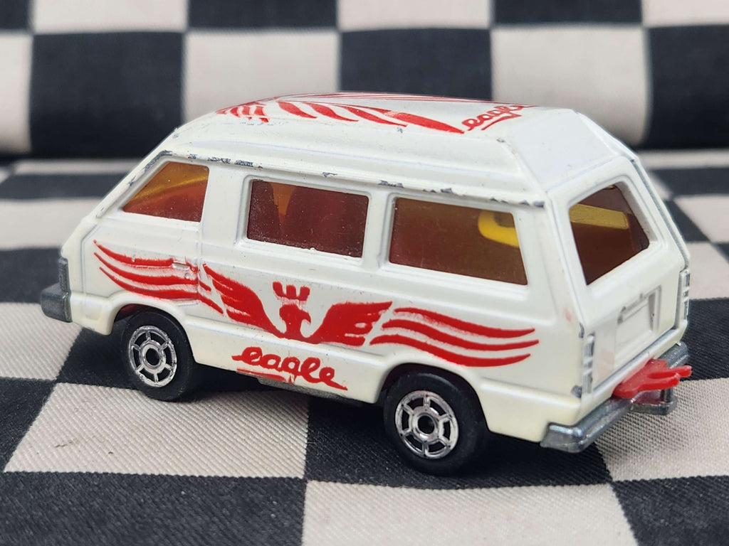 Vintage Loose Majorette Toyota Lite Ace Eagle Van White
