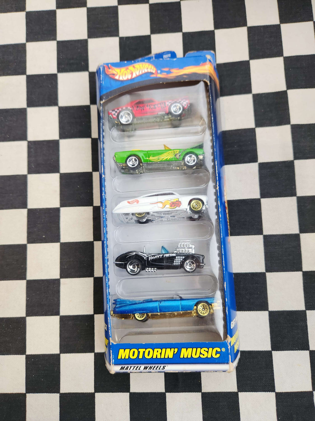 Hotwheels 2000 Motorin' Music Exclusive 5 Pack Camaro Caddy Mustang