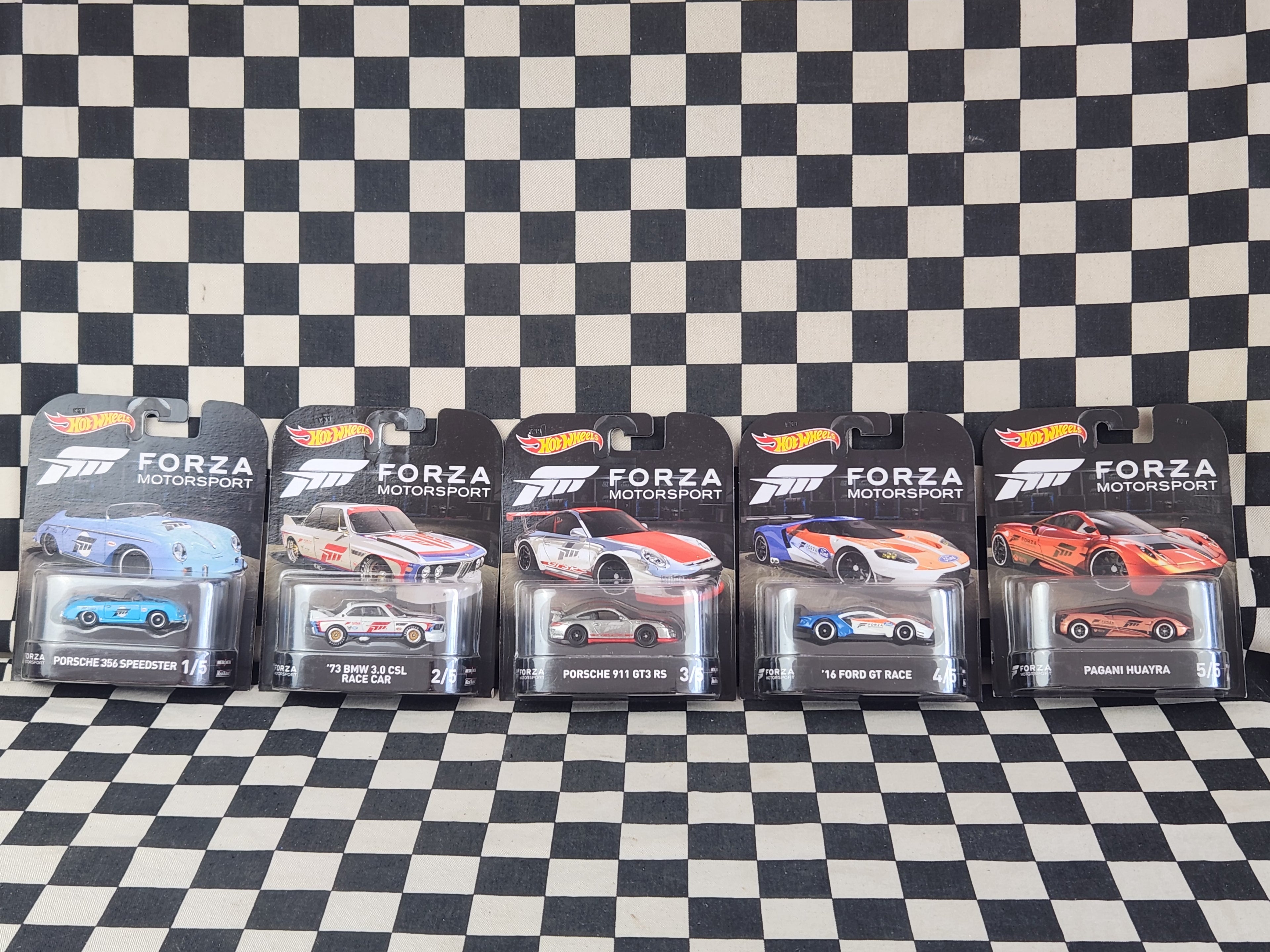 Hot Wheels 2018 Retro Entertainment Forza Motorsport Full Set 5 Cars Porsche BMW