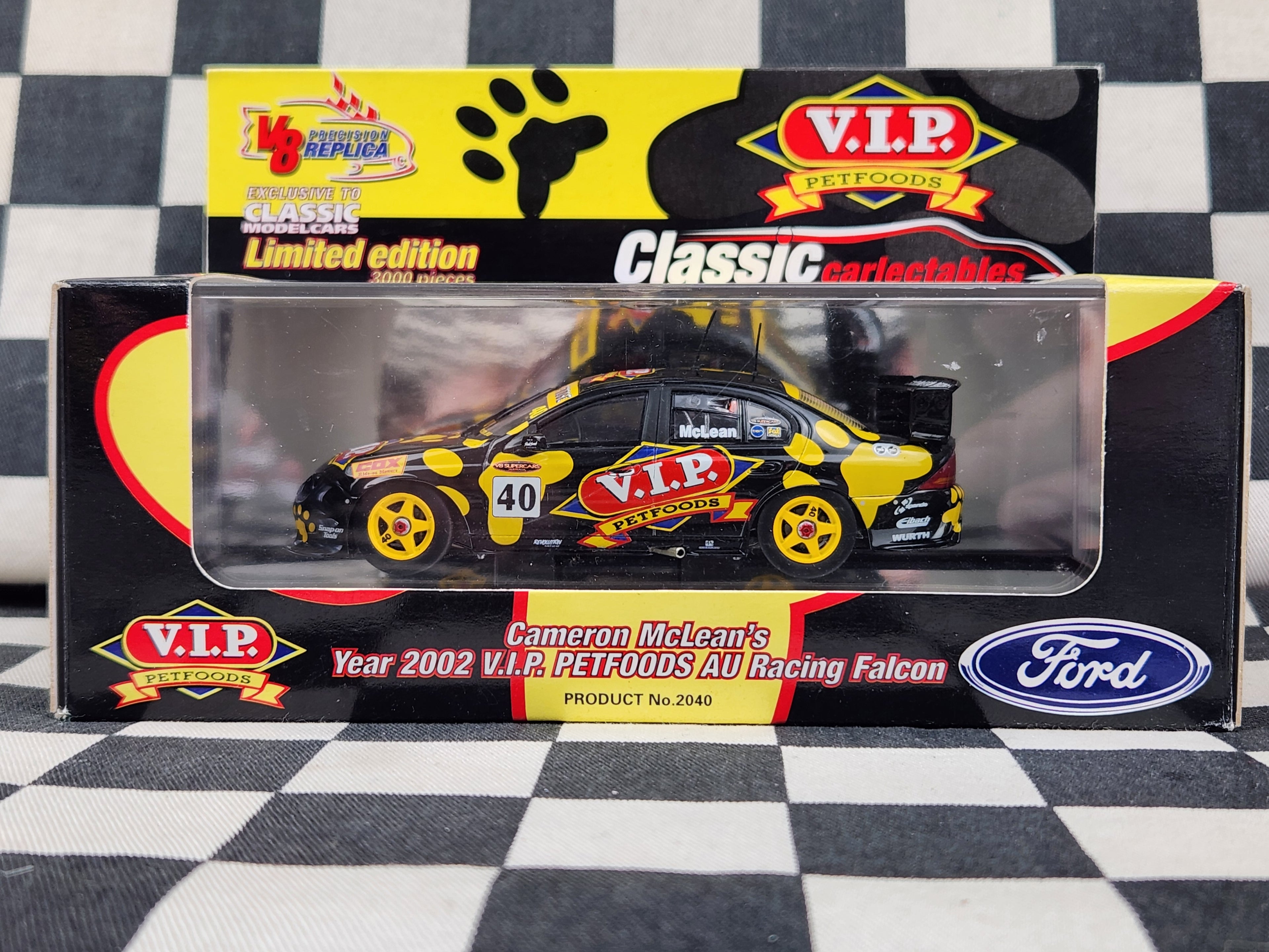 Classic Carlectables 1:43 V8 Supercar Cameron Mclean 2002 Ford AU Falcon