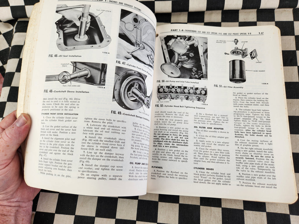 Genuine 1959 Ford Workshop Manual Passenger Car Tank Fairlane Ranchwagon