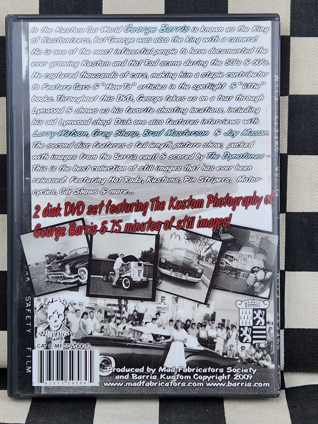 The Kustom Photography of George Barris 2 Disc Dvd Mad Fabricators