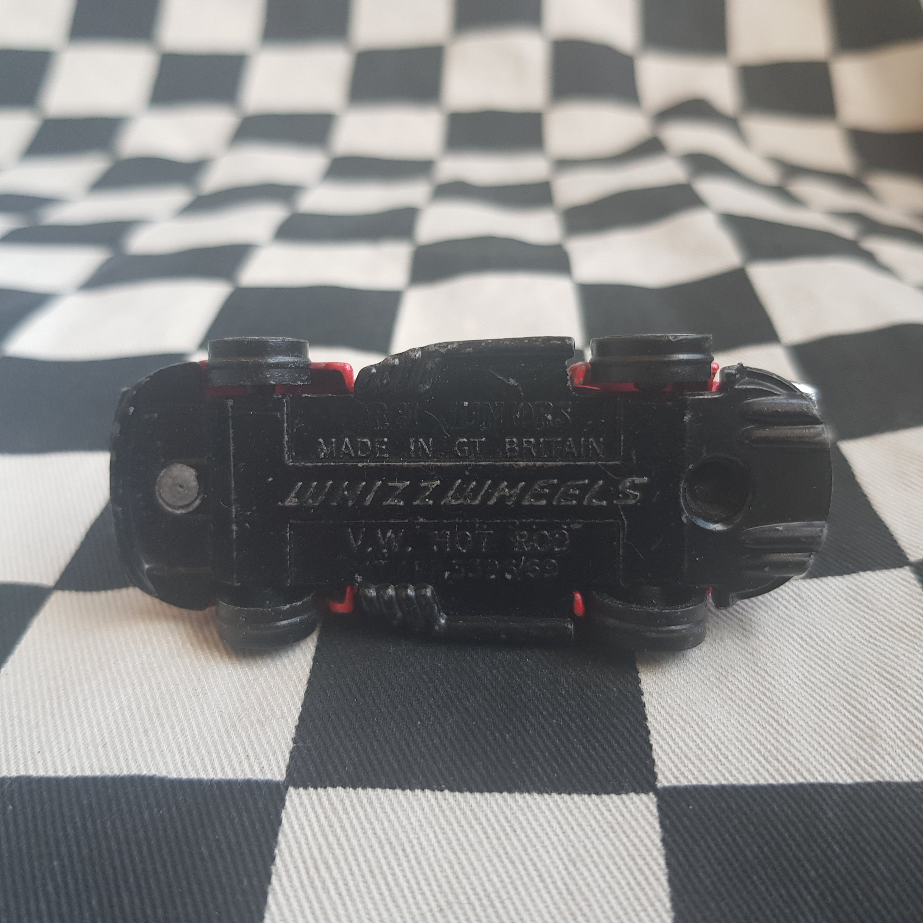 Vintage Loose Corgi Whizz Wheels VW Hot Rod Pinky Red