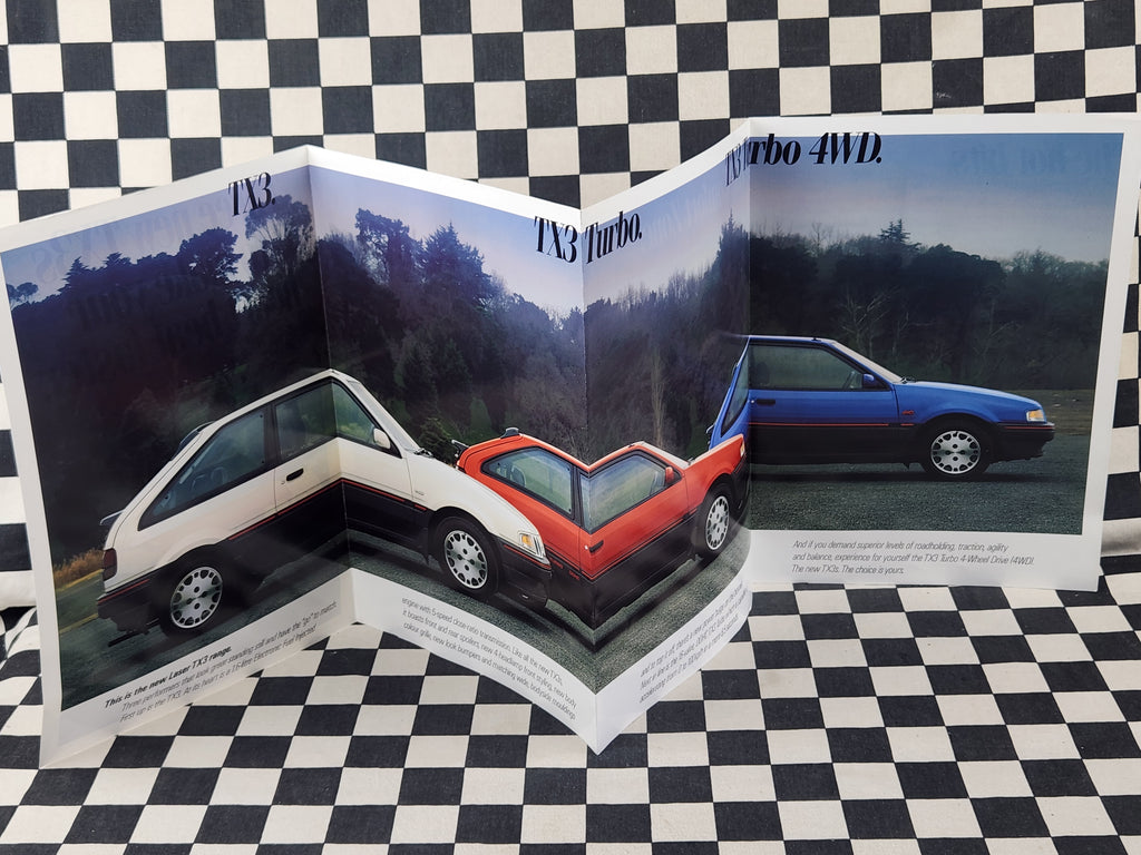 Ford Laser TX3 Turbo & 4WD Sales Brochure