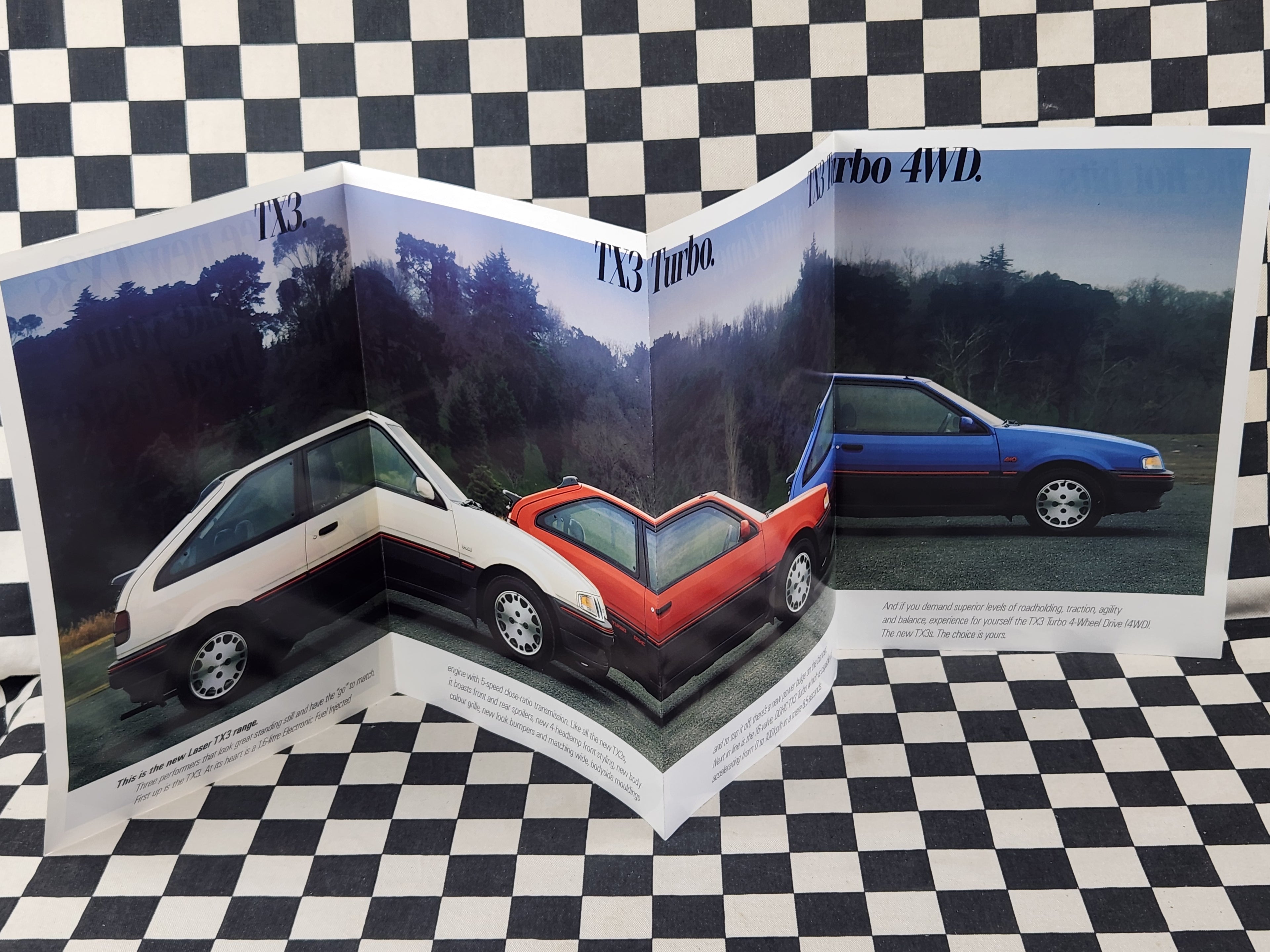 Ford Laser TX3 Turbo & 4WD Sales Brochure