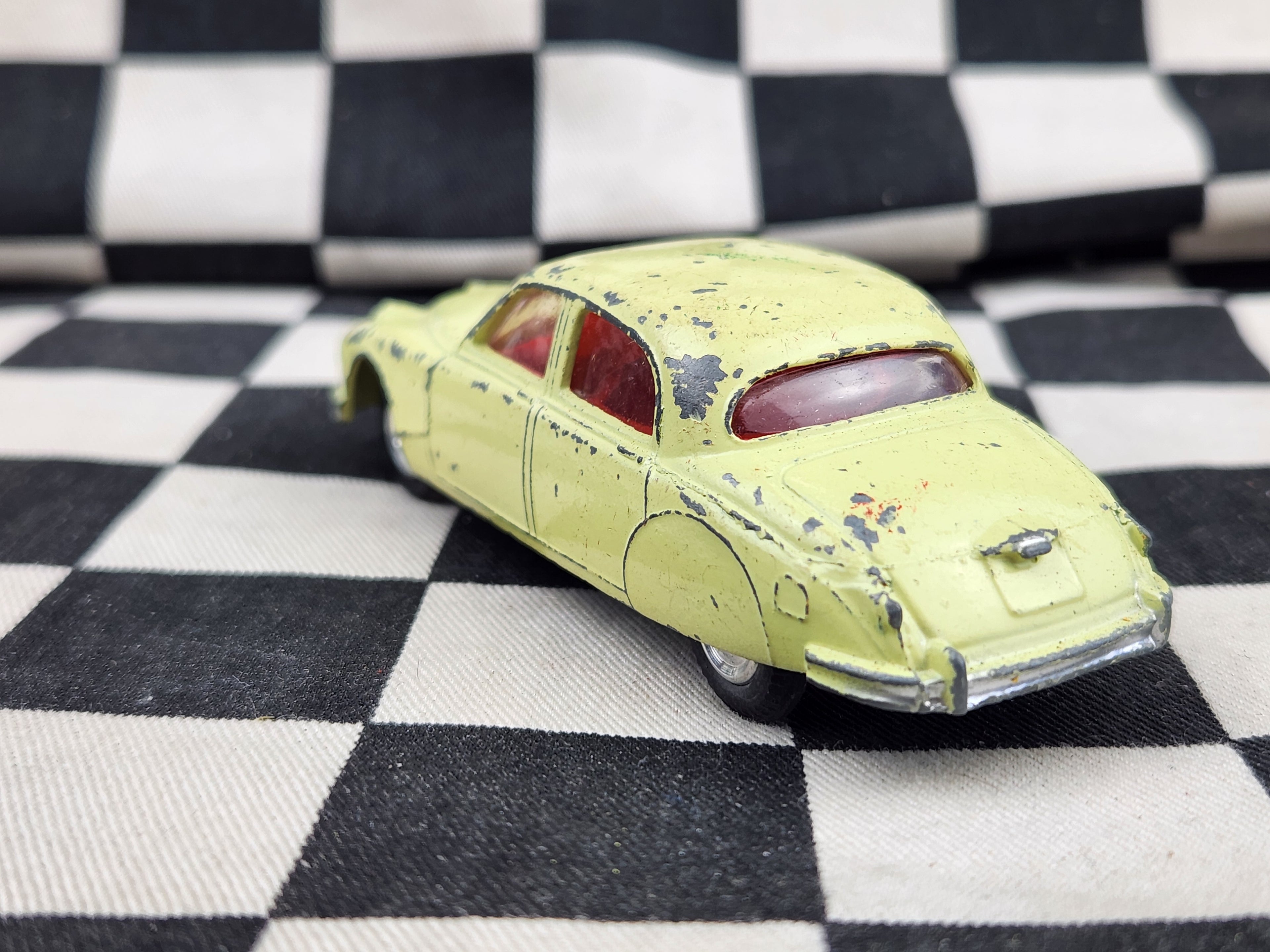 Vintage Loose Corgi Jaguar 2.4 litre Lemon Yellow