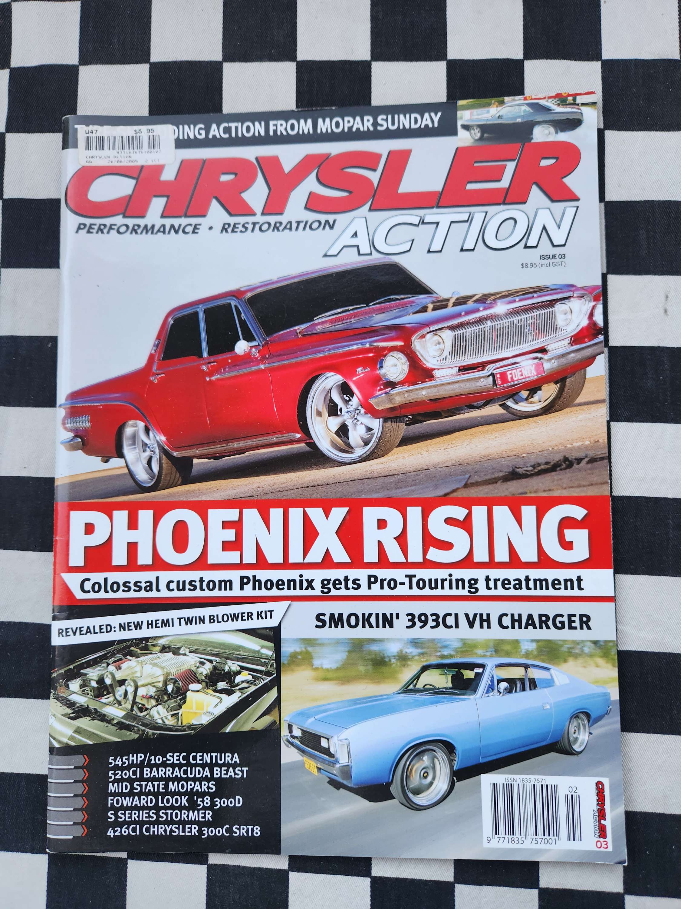 Chrysler Action Magazine #03 Valiant Pacer Charger Drifter Dodge Plymouth Hemi