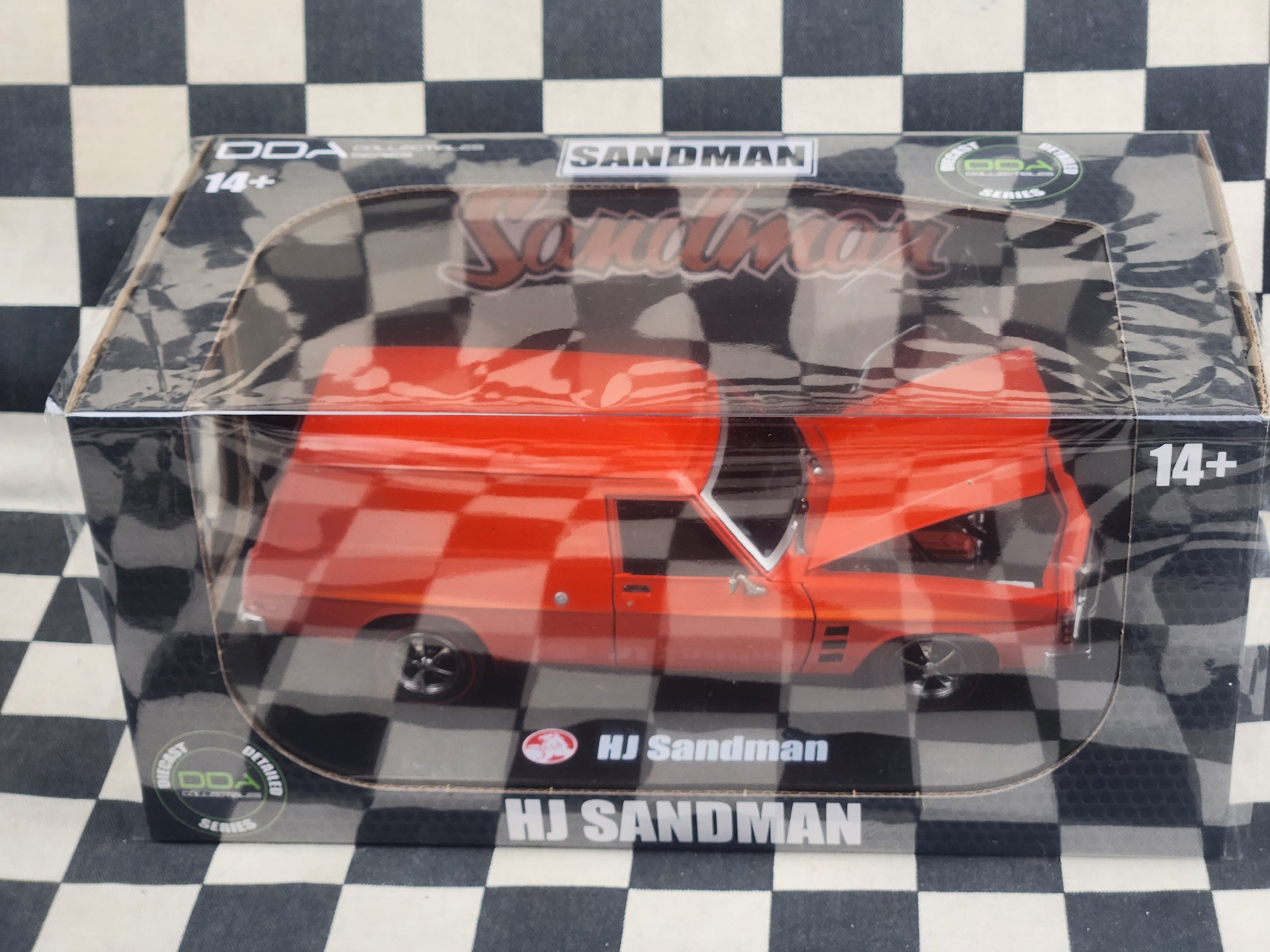 DDA Collectibles 1:24 HJ Holden Sandman Mandarin Red Detailed Series